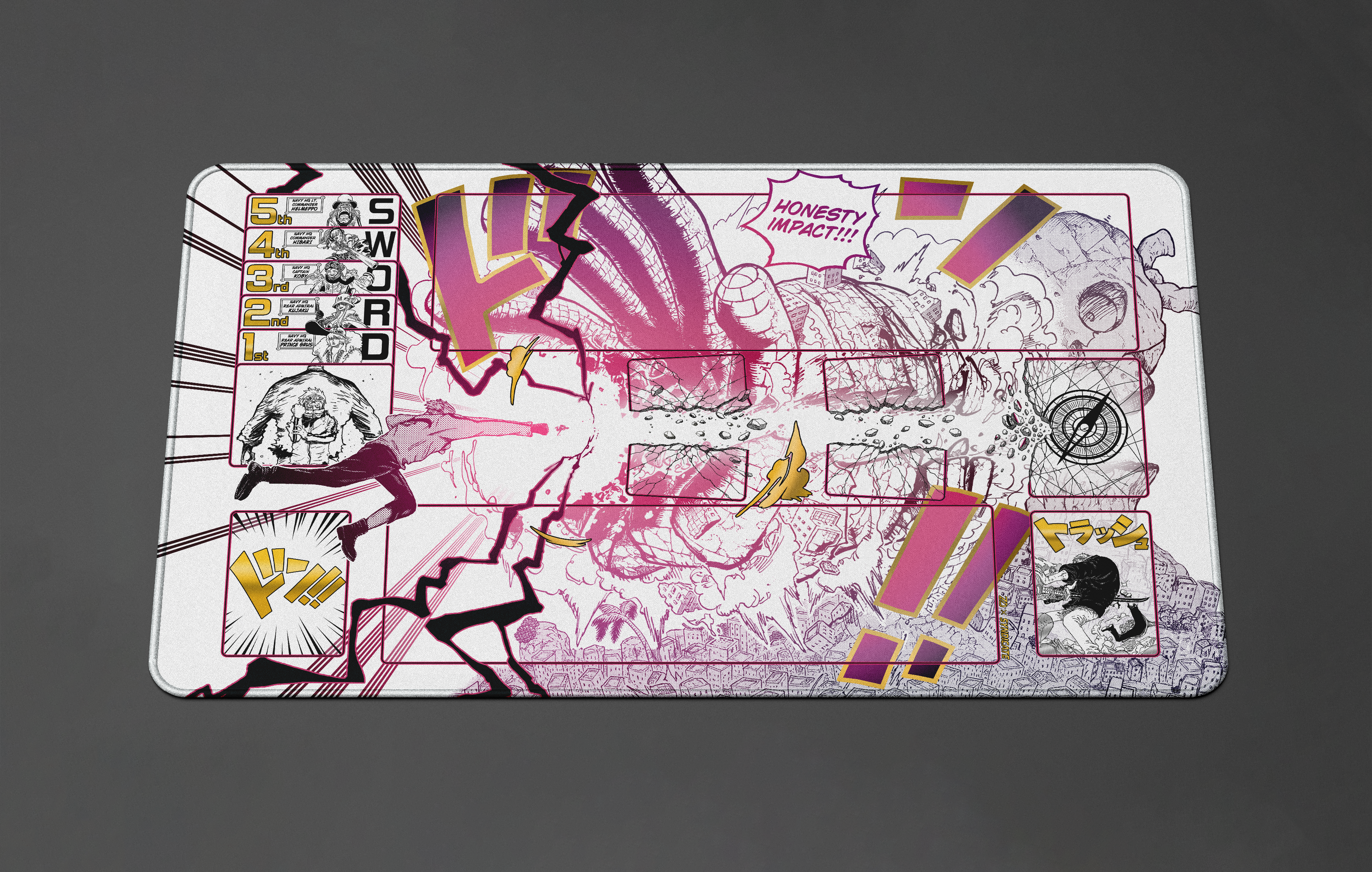 KOBY “Honesty IMPACT” ONE PIECE PLAYMAT by ZDESIGN – TCGSyndicate