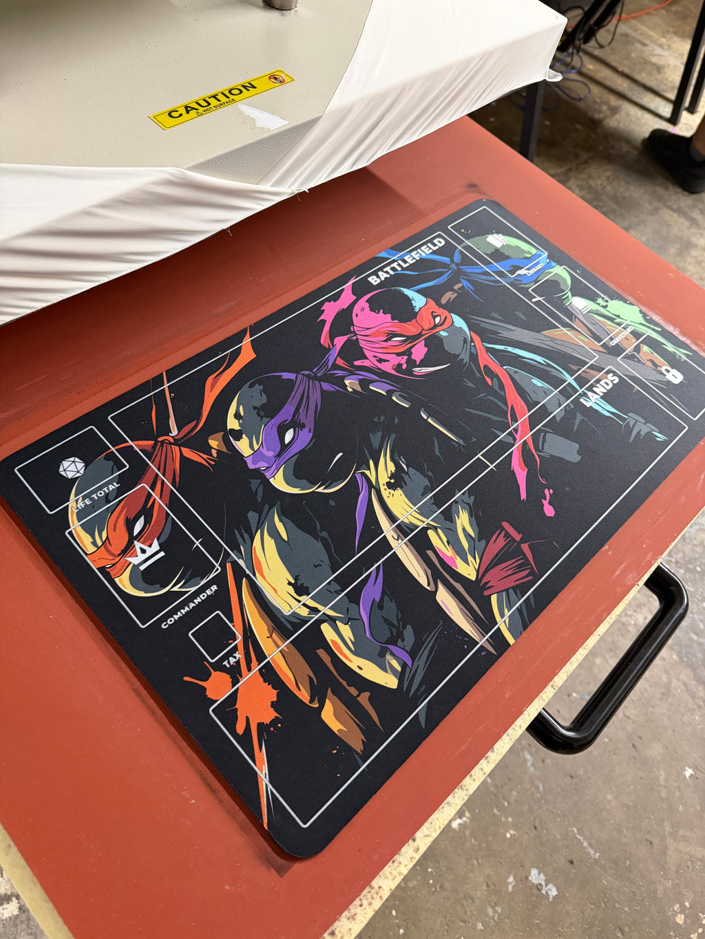 TMNT Commander Playmat –NON SLIP- Trading Card Game-High Quality
