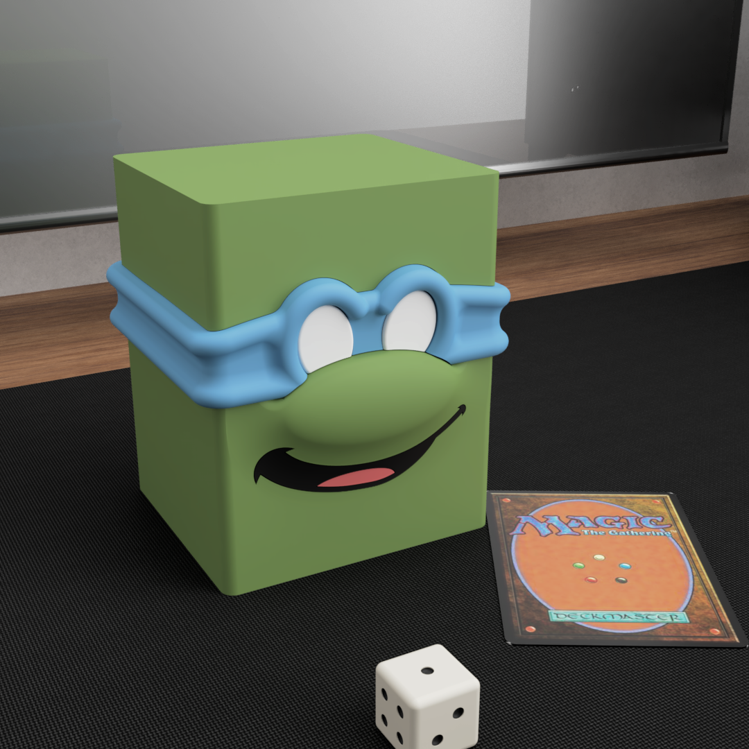TMNT Face Deck Box – MTG / TCG Card DECKBOX/ COMMANDER