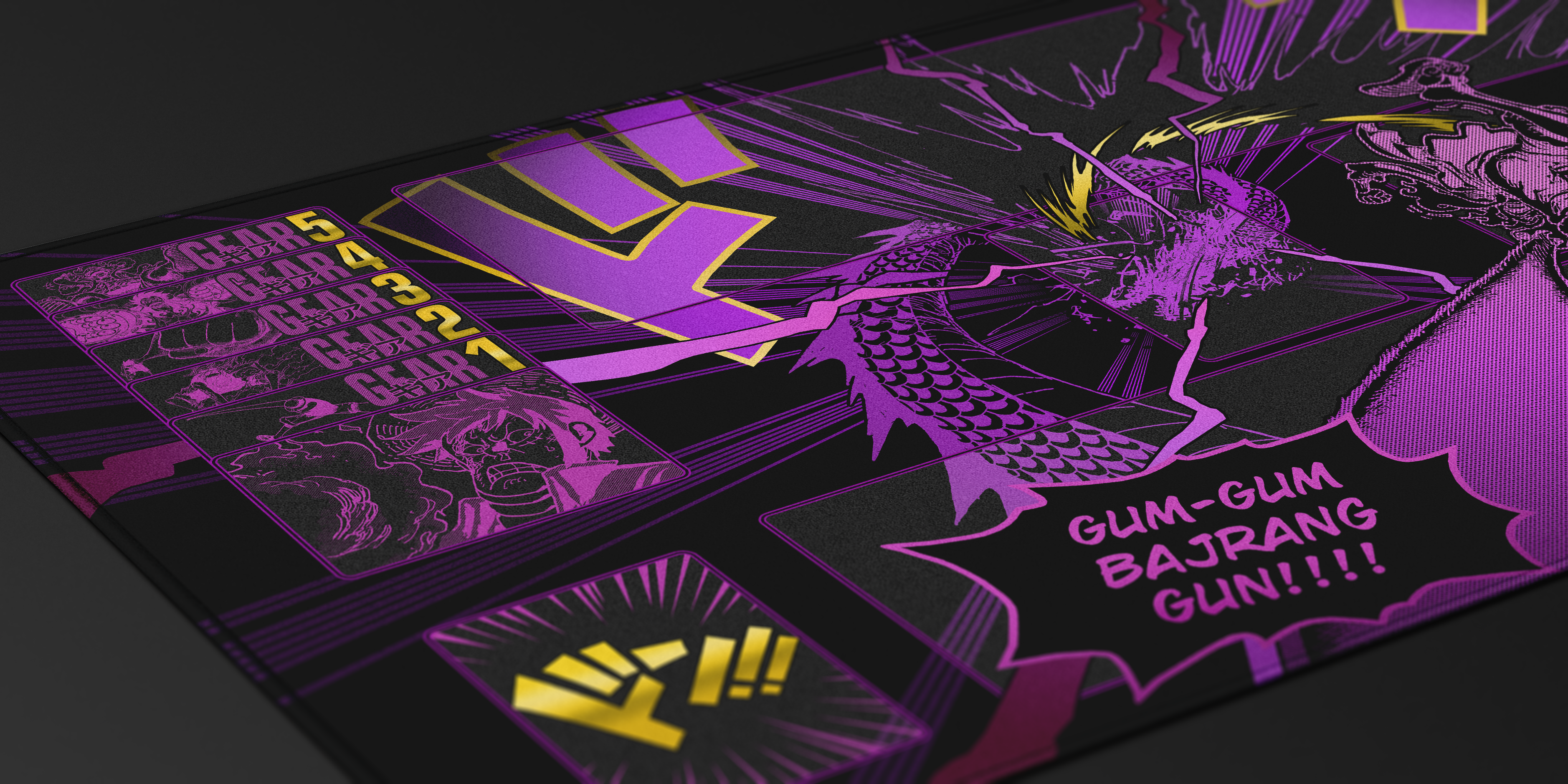 LUFFY  “Gum-Gum Bajrang Gun” ONE PIECE PLAYMAT by ZDESIGN