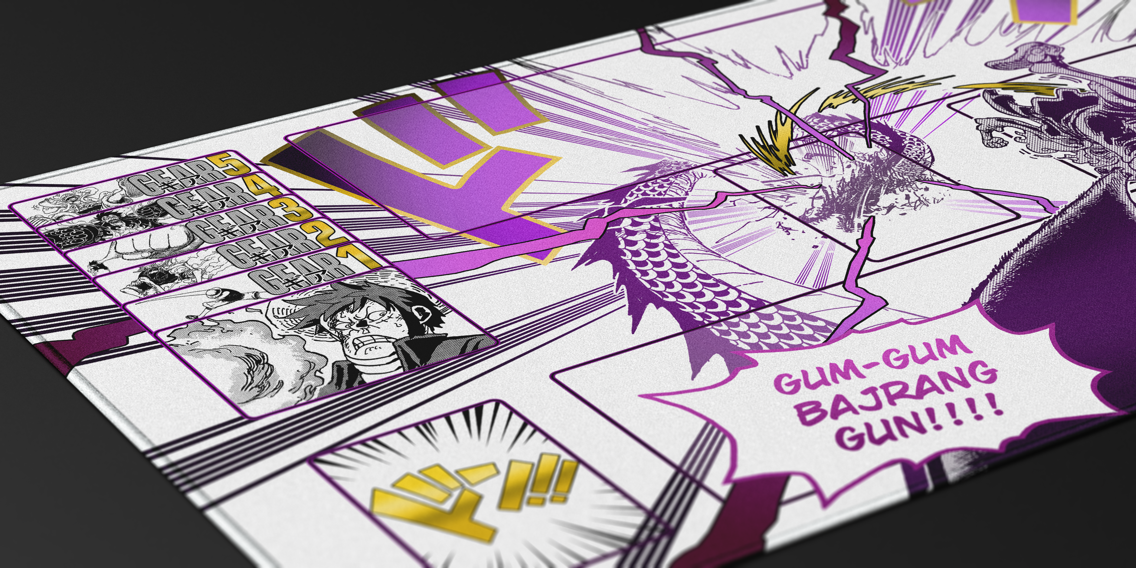 LUFFY  “Gum-Gum Bajrang Gun” ONE PIECE PLAYMAT by ZDESIGN