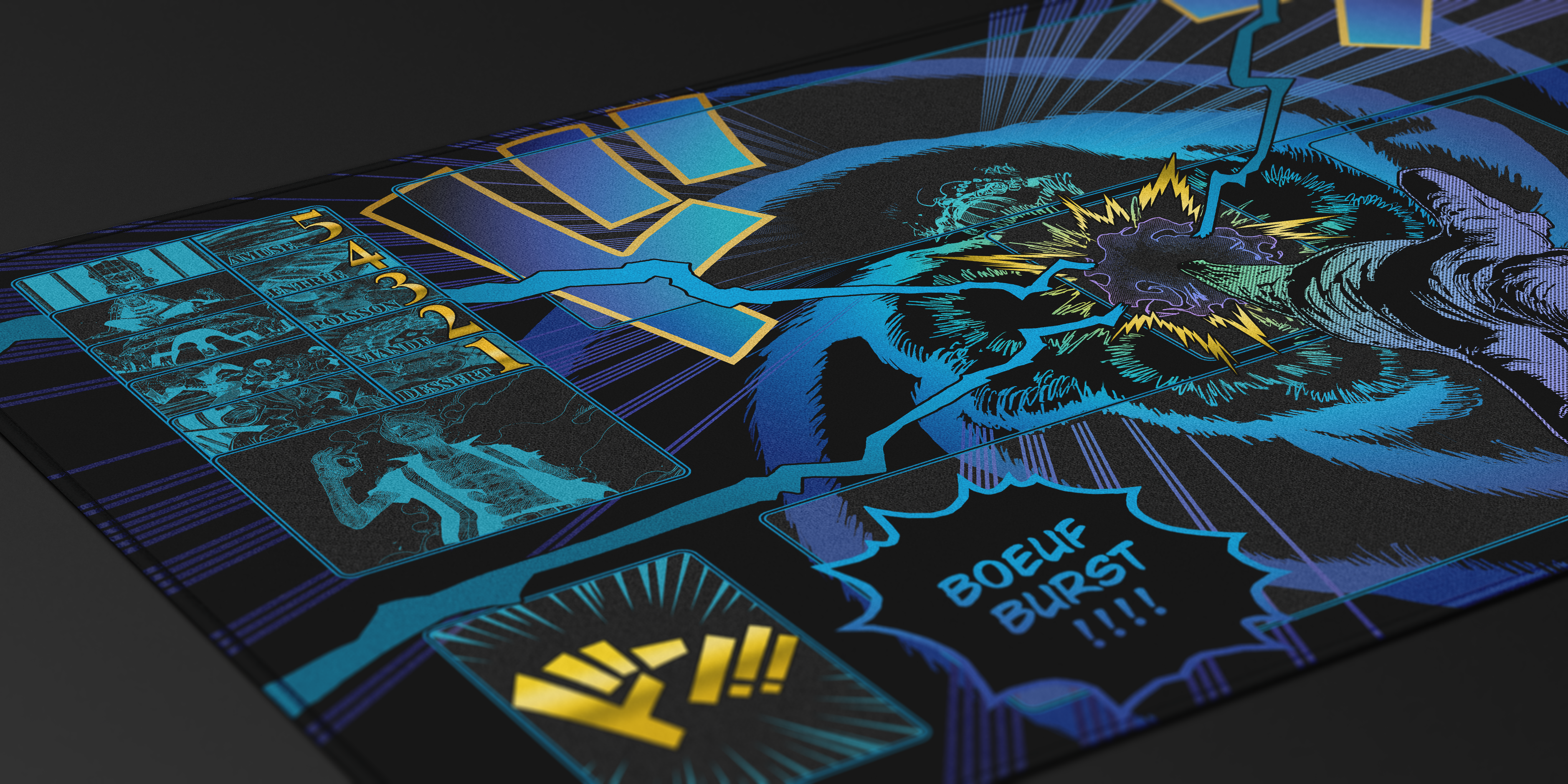 SANJI “Boeuf Burst ” ONE PIECE PLAYMAT by ZDESIGN