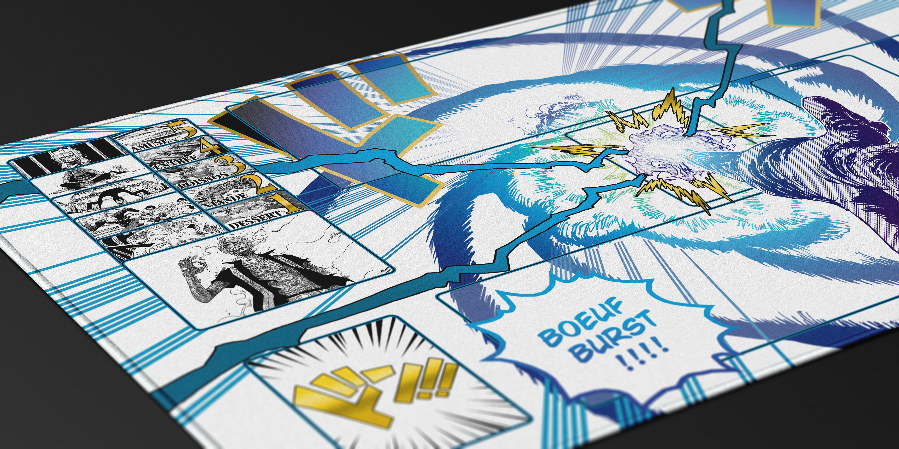 SANJI “Boeuf Burst ” ONE PIECE PLAYMAT by ZDESIGN