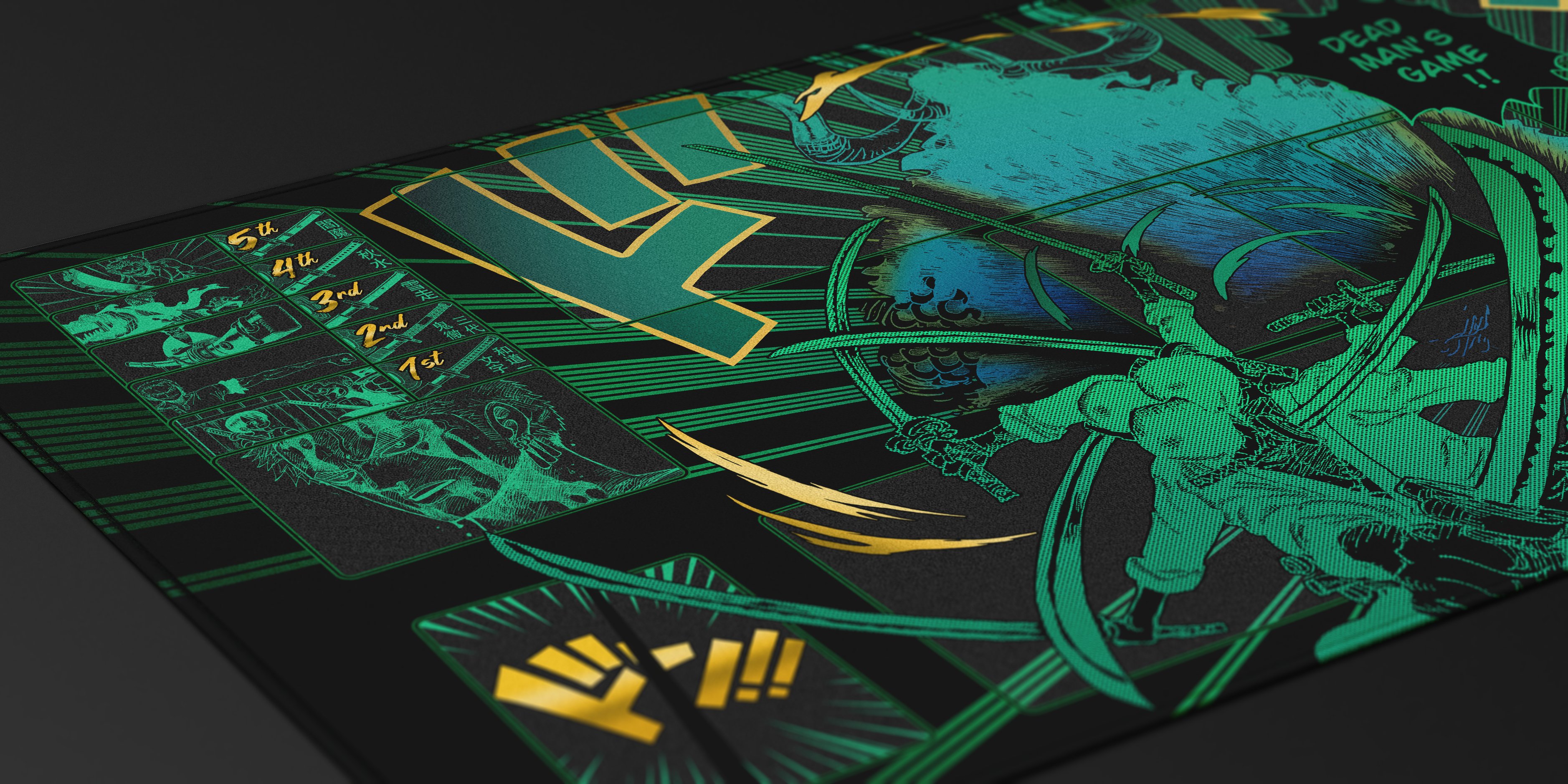 ZORO “Dead Man’s Game” ONE PIECE PLAYMAT by ZDESIGN