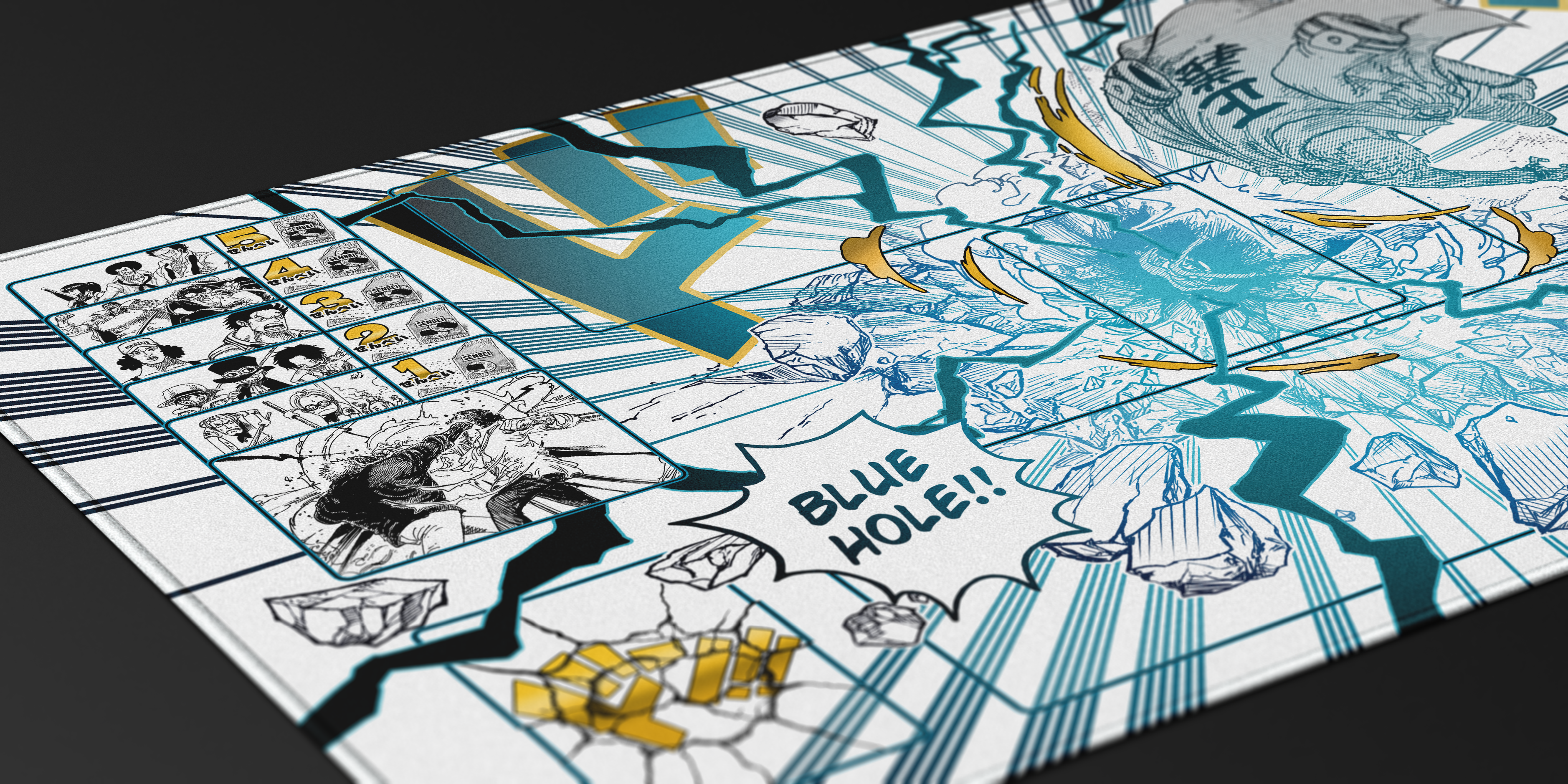 Garp Manga – Blue Hole, One piece TCG Playmat