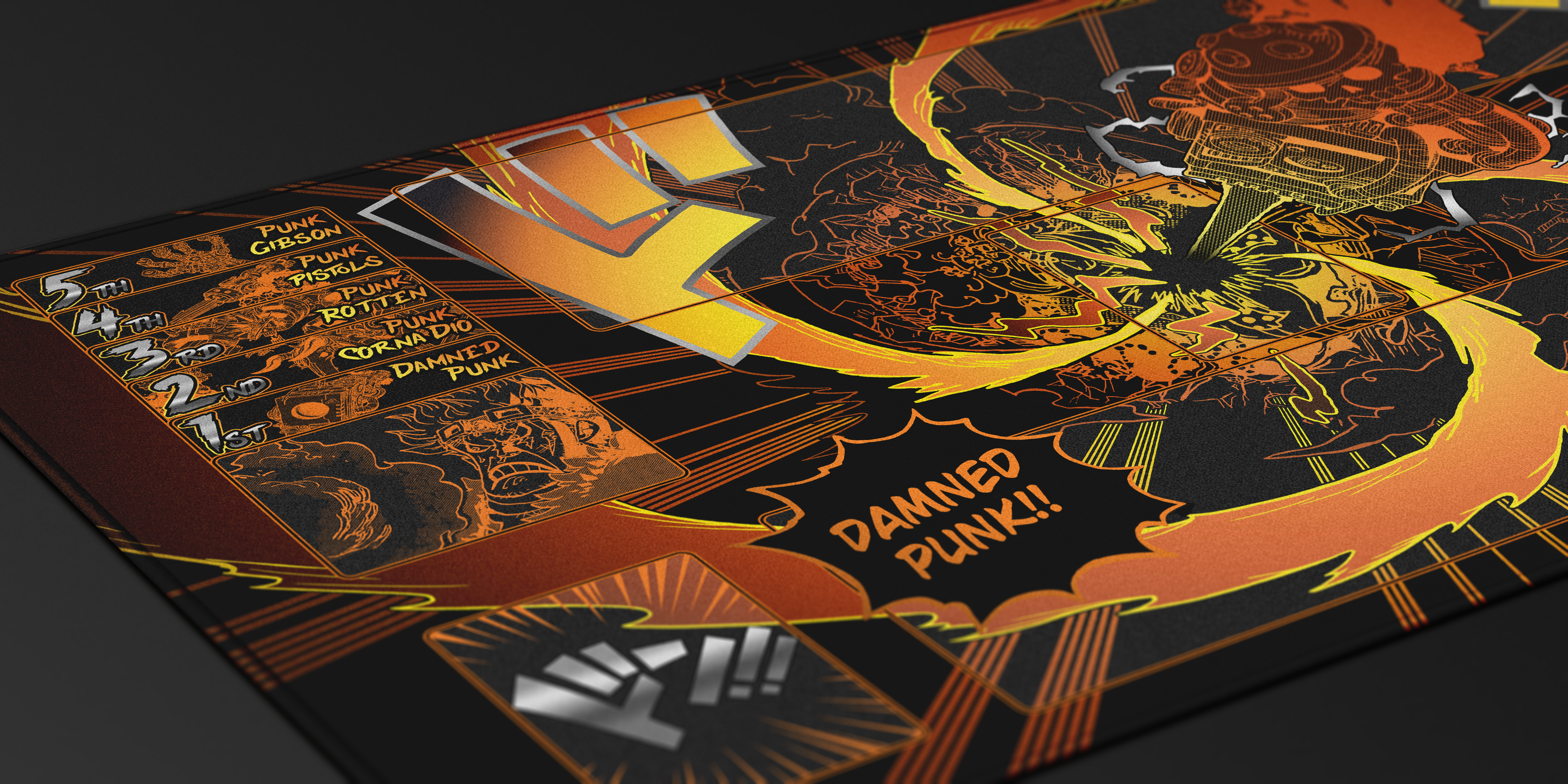Kid Manga – Damned Punk, One piece TCG Playmat