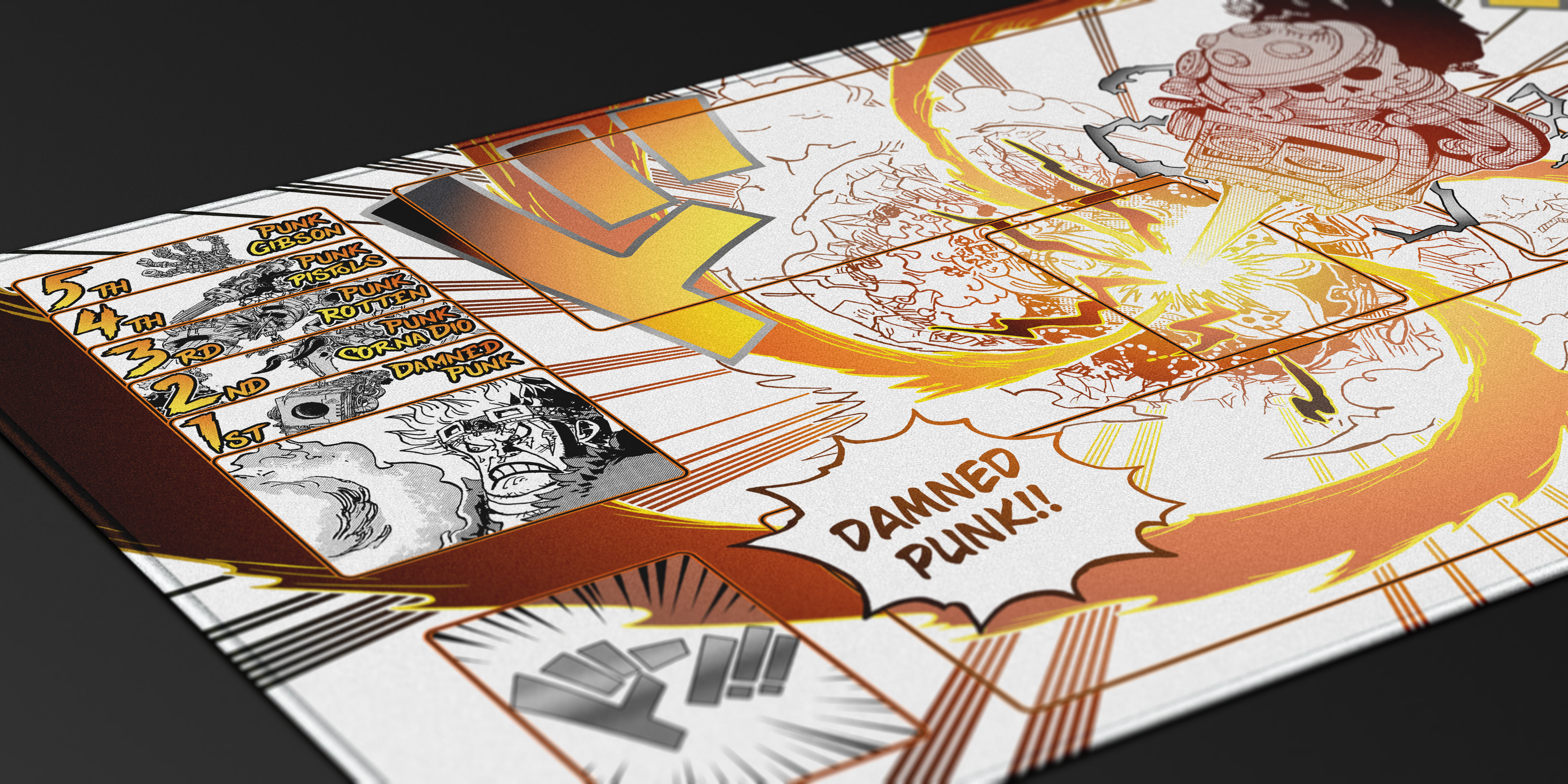 Kid Manga – Damned Punk, One piece TCG Playmat