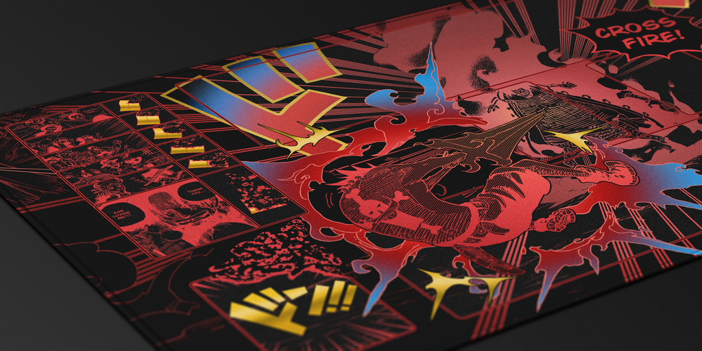 ACE “Cross Fire ” ONE PIECE PLAYMAT by ZDESIGN – TCGSyndicate