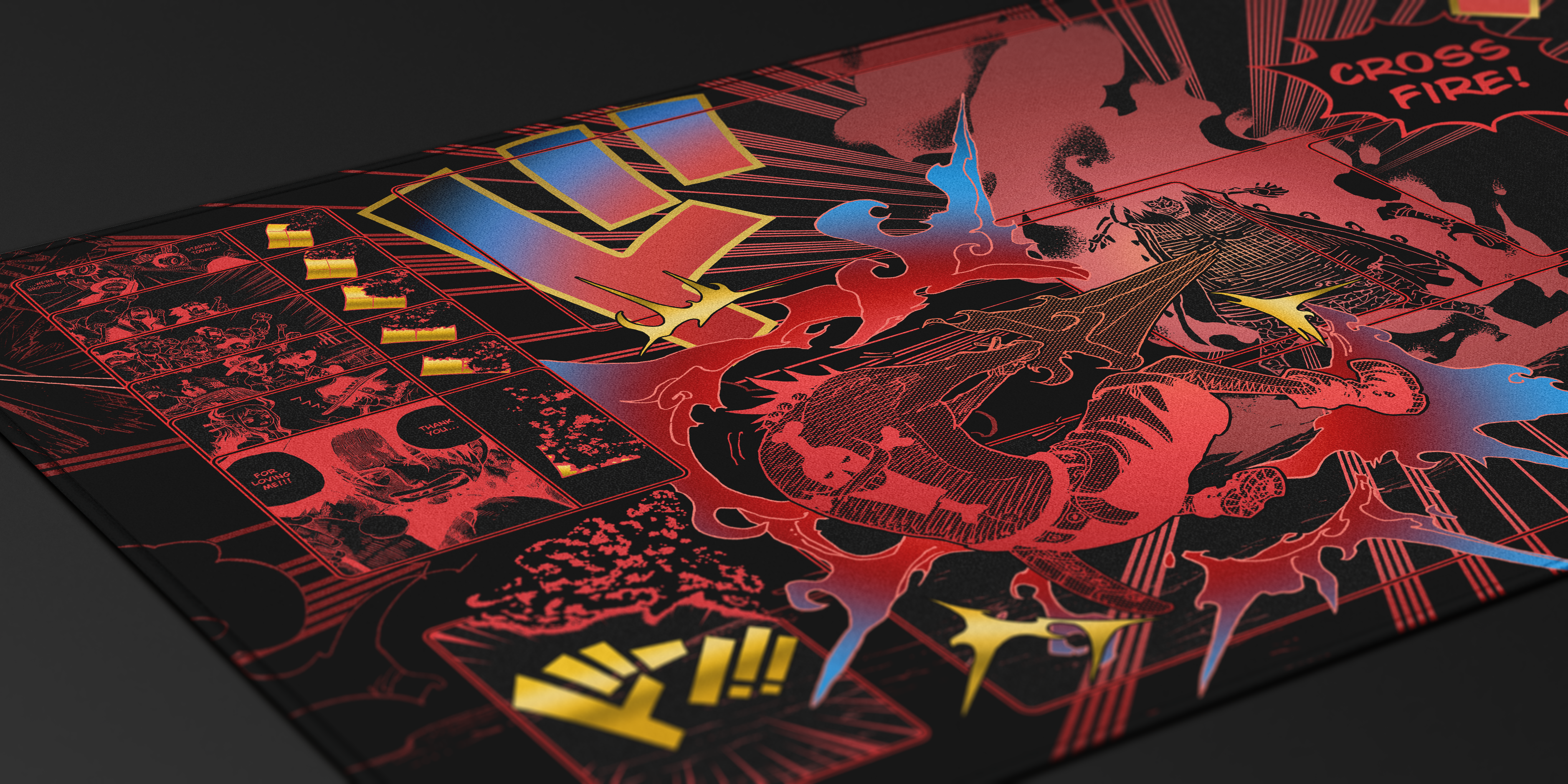 ACE “Cross Fire ” ONE PIECE PLAYMAT by ZDESIGN – TCGSyndicate