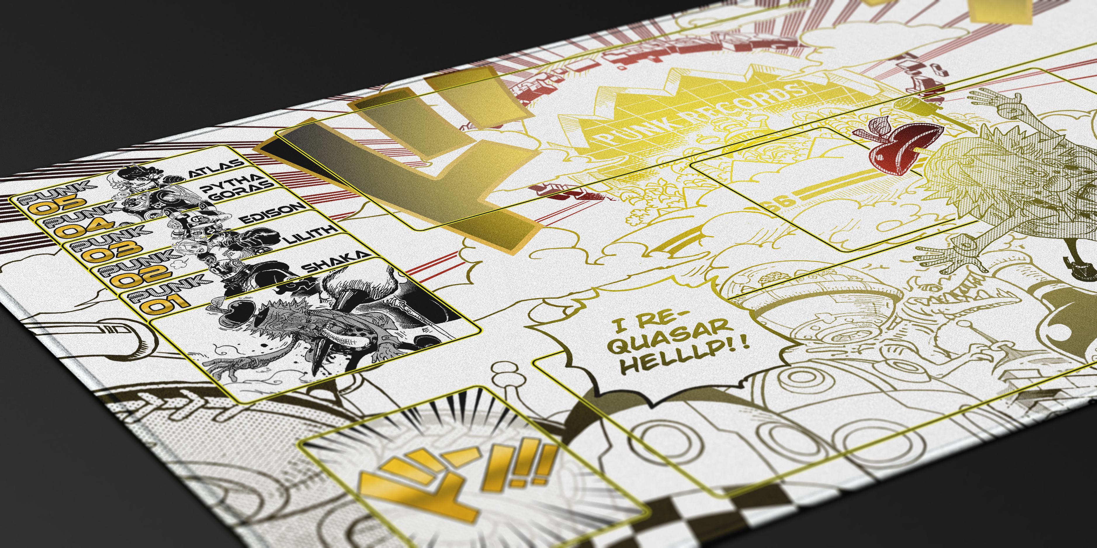 Vegapunk Manga – I Requasar Helllp, One piece TCG Playmat