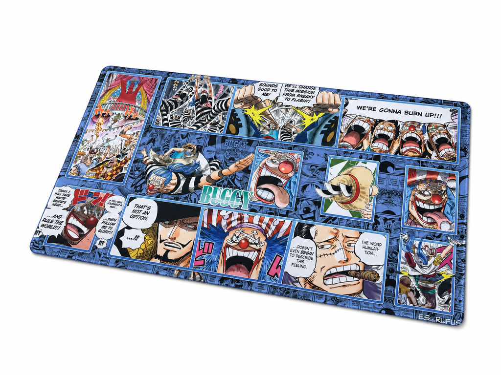 BUGGY ONE PIECE PLAYMAT SYNDICATE X RUFUS