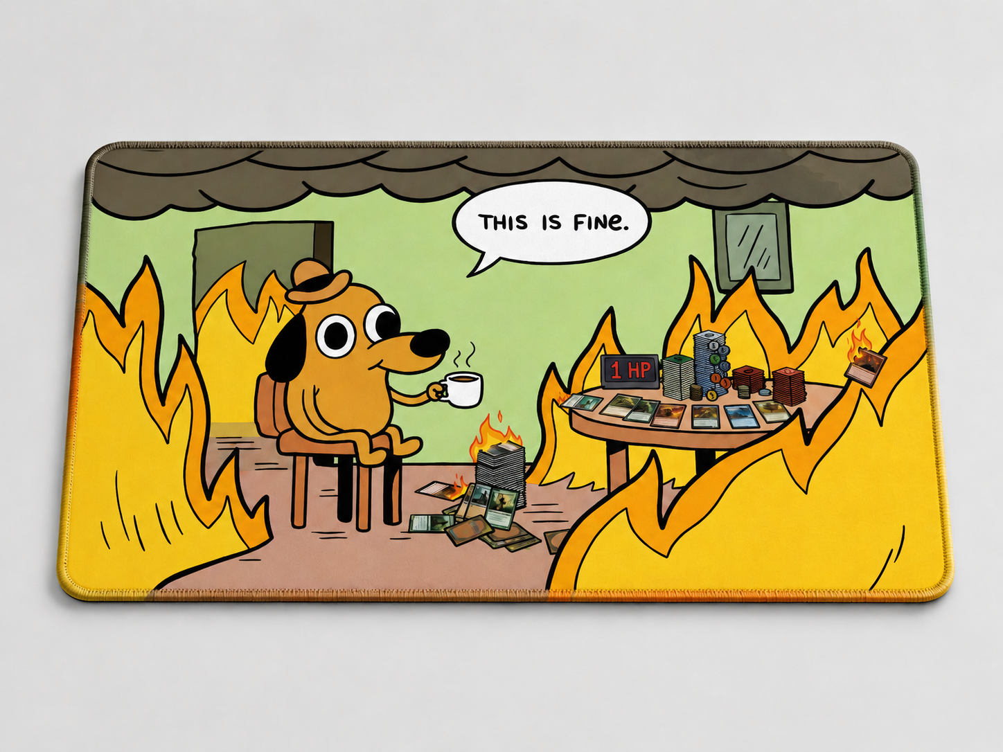 THIS IS FINE! Gaming MAT/ PLAYMAT
