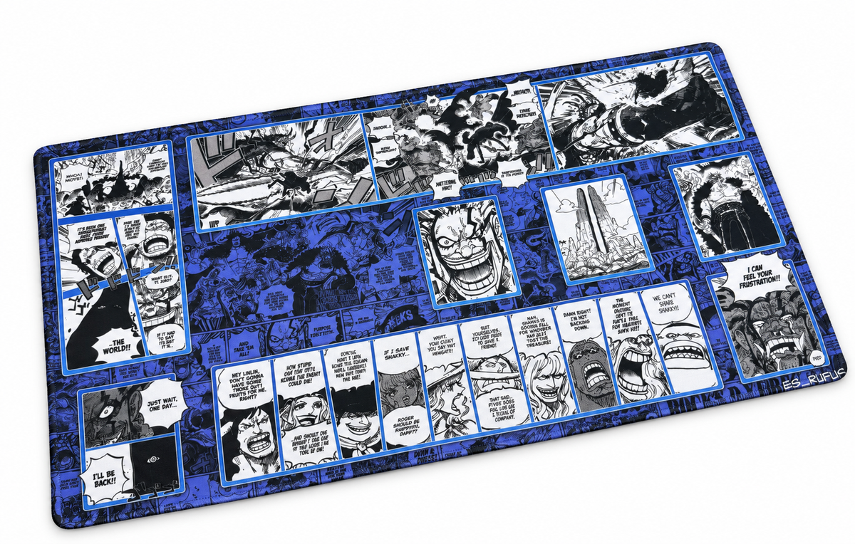 ROCKS D. XEBEC ONE PIECE PLAYMAT SYNDICATE X RUFUS | Free Shipping