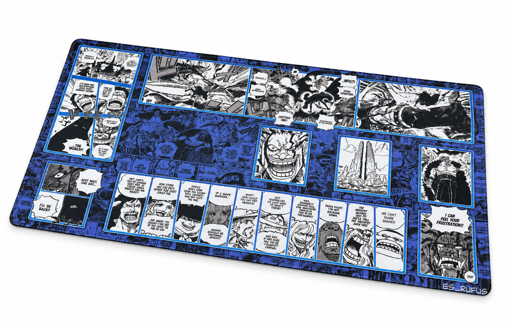ROCKS D. XEBEC ONE PIECE PLAYMAT SYNDICATE X RUFUS | Free Shipping