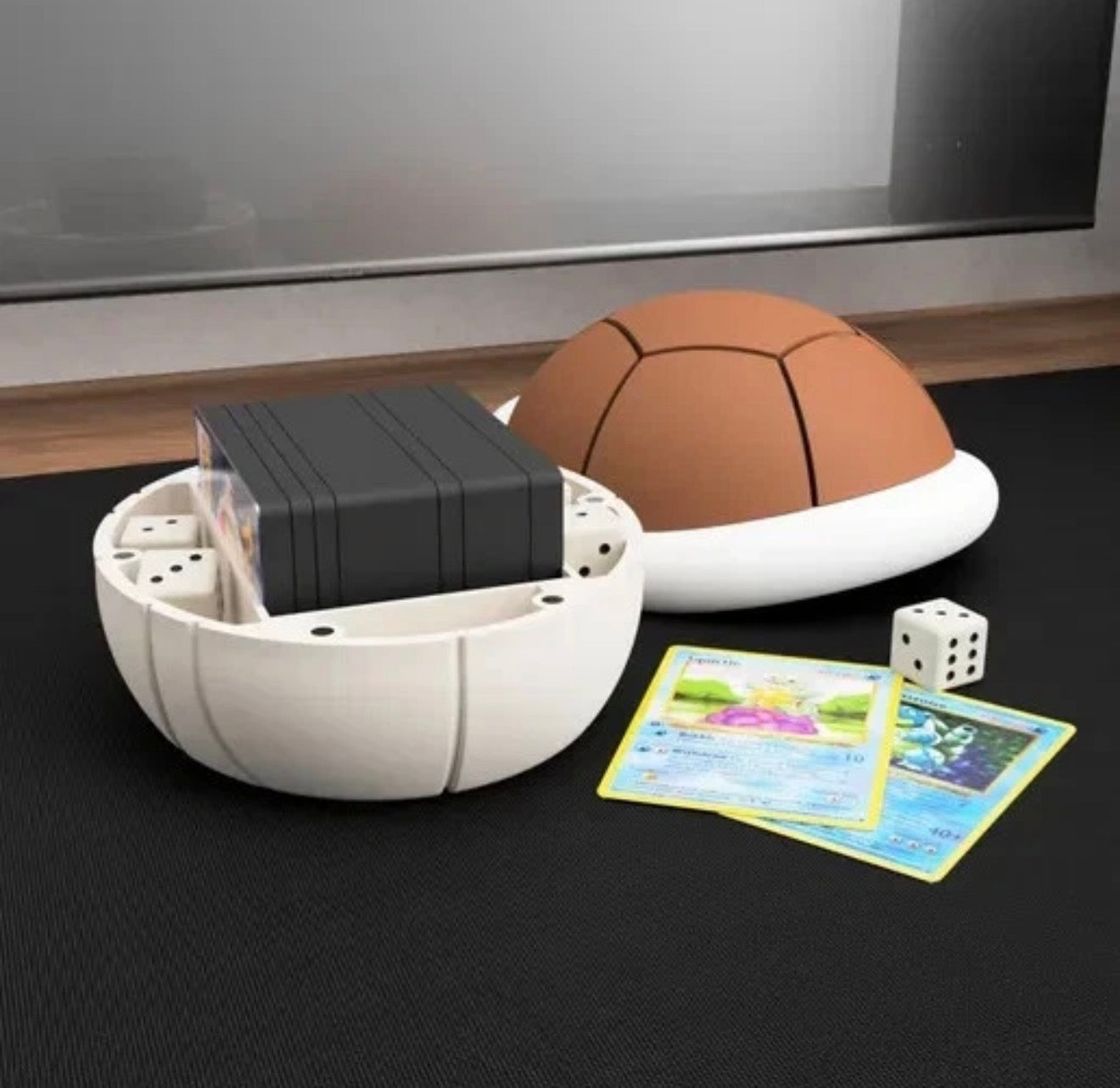 Blastoise Deck Box –Fits 100 Sleeved Cards– With DICE STORAGE