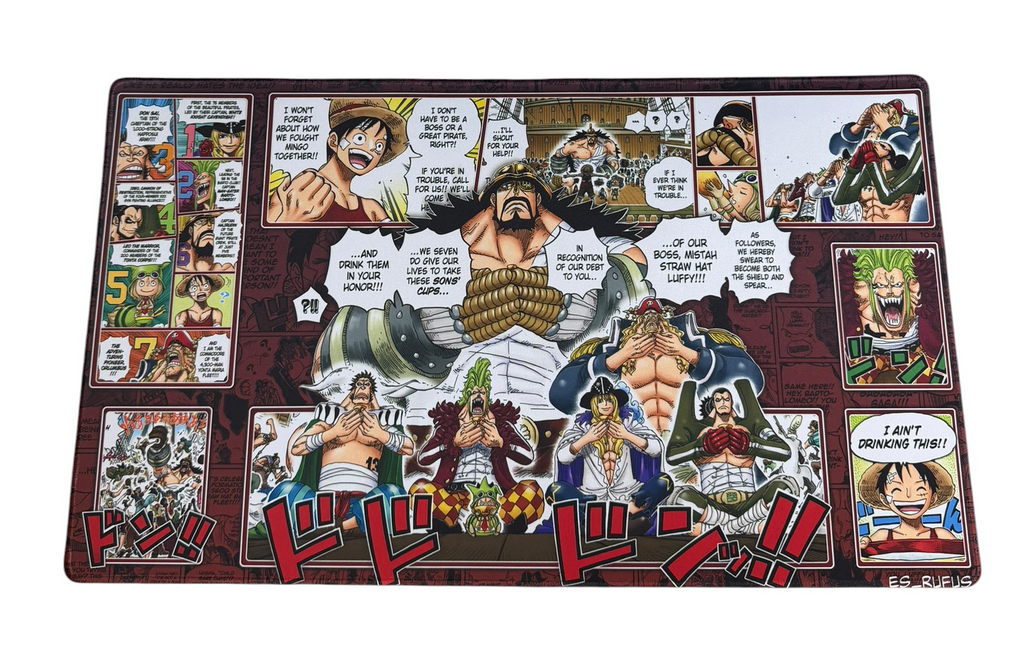 STRAW HAT GRAND FLEET ONE PIECE PLAYMAT SYNDICATE X RUFUS