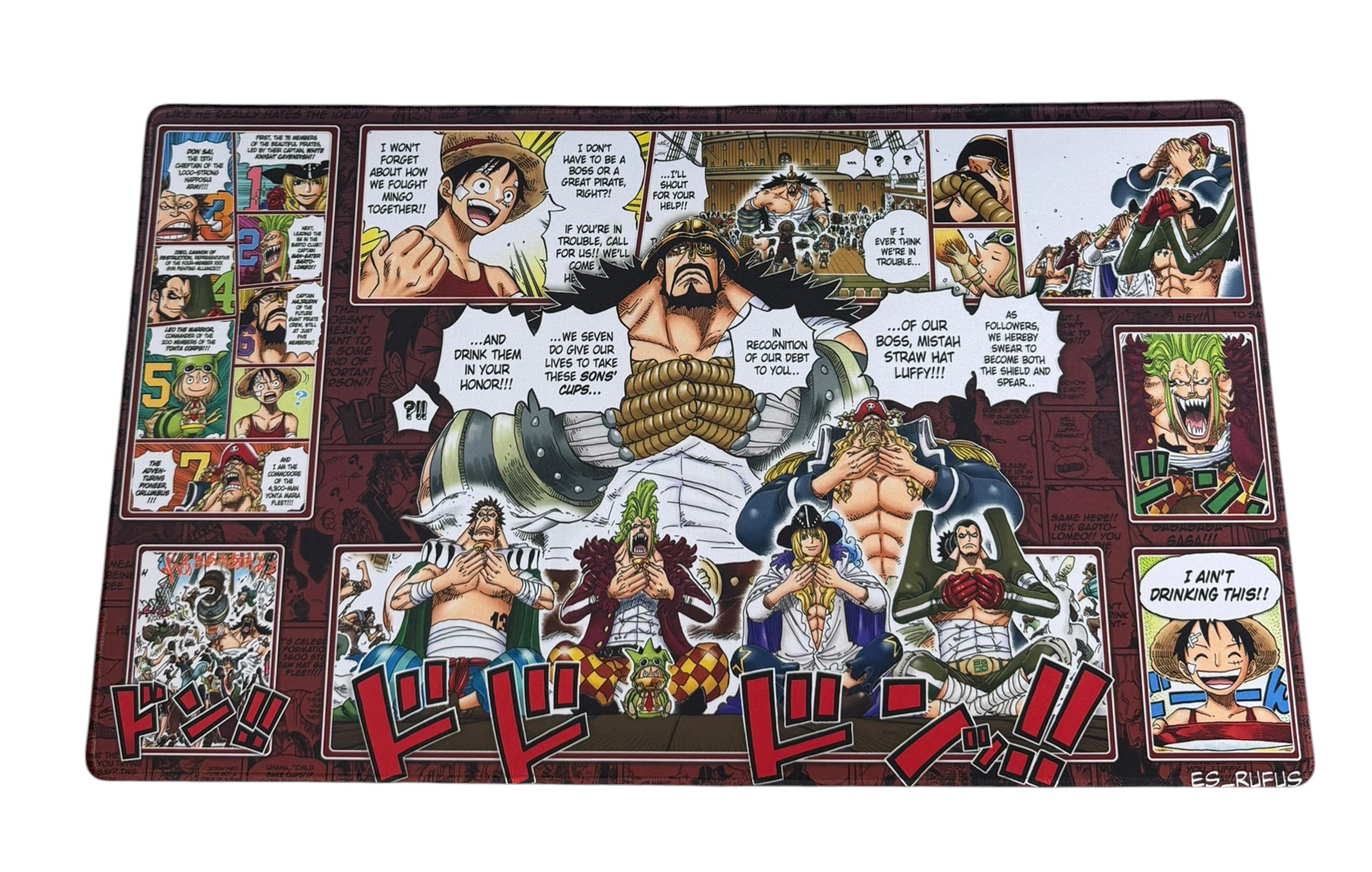 STRAW HAT GRAND FLEET ONE PIECE PLAYMAT SYNDICATE X RUFUS