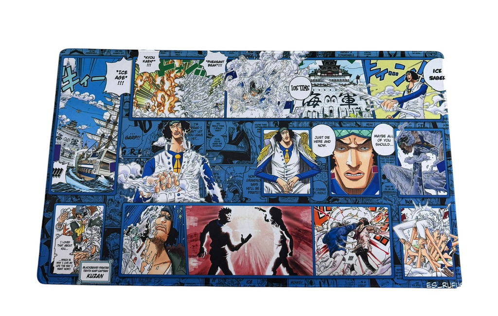 KUZAN ONE PIECE PLAYMAT SYNDICATE X RUFUS
