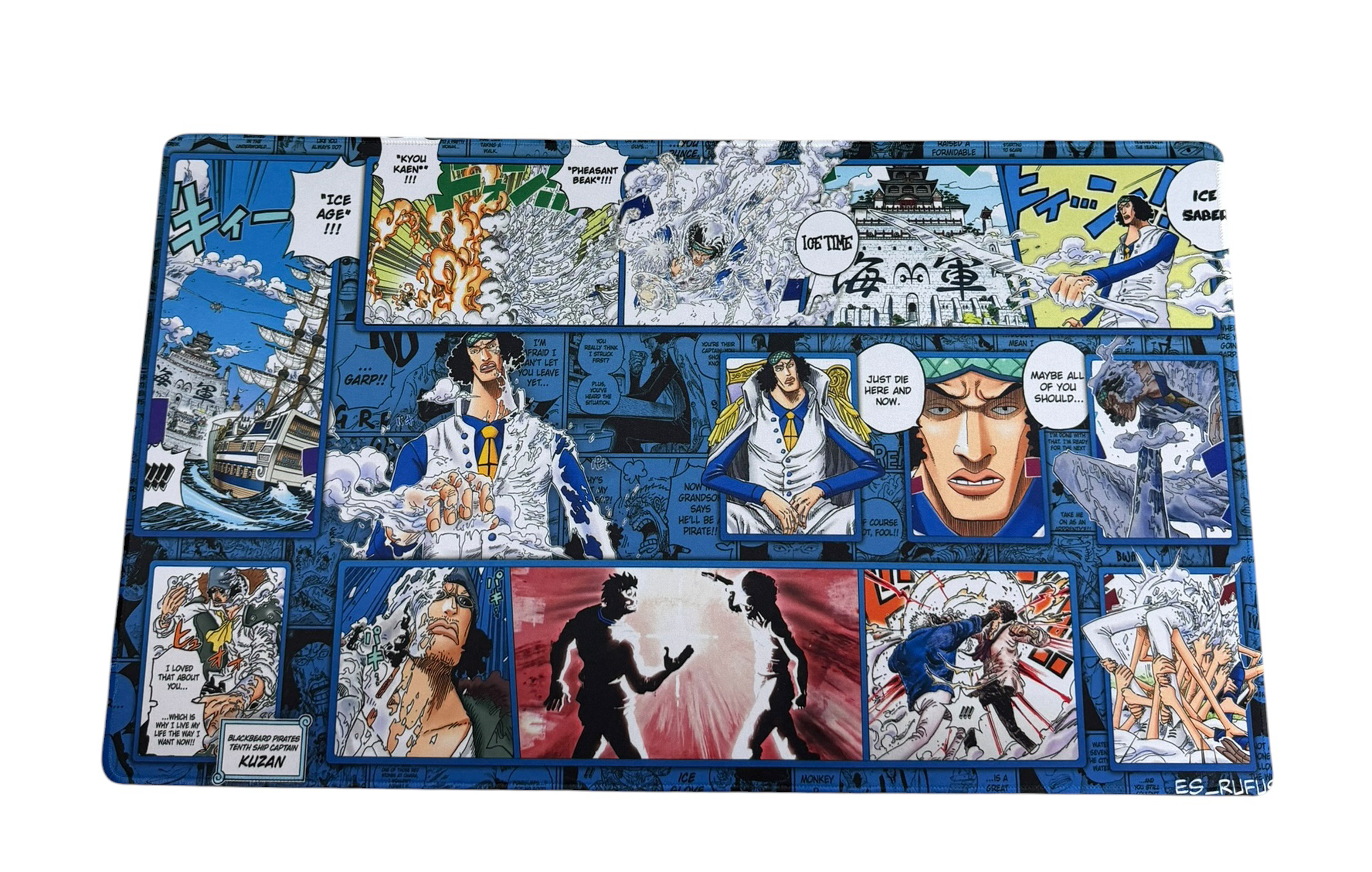 KUZAN ONE PIECE PLAYMAT SYNDICATE X RUFUS