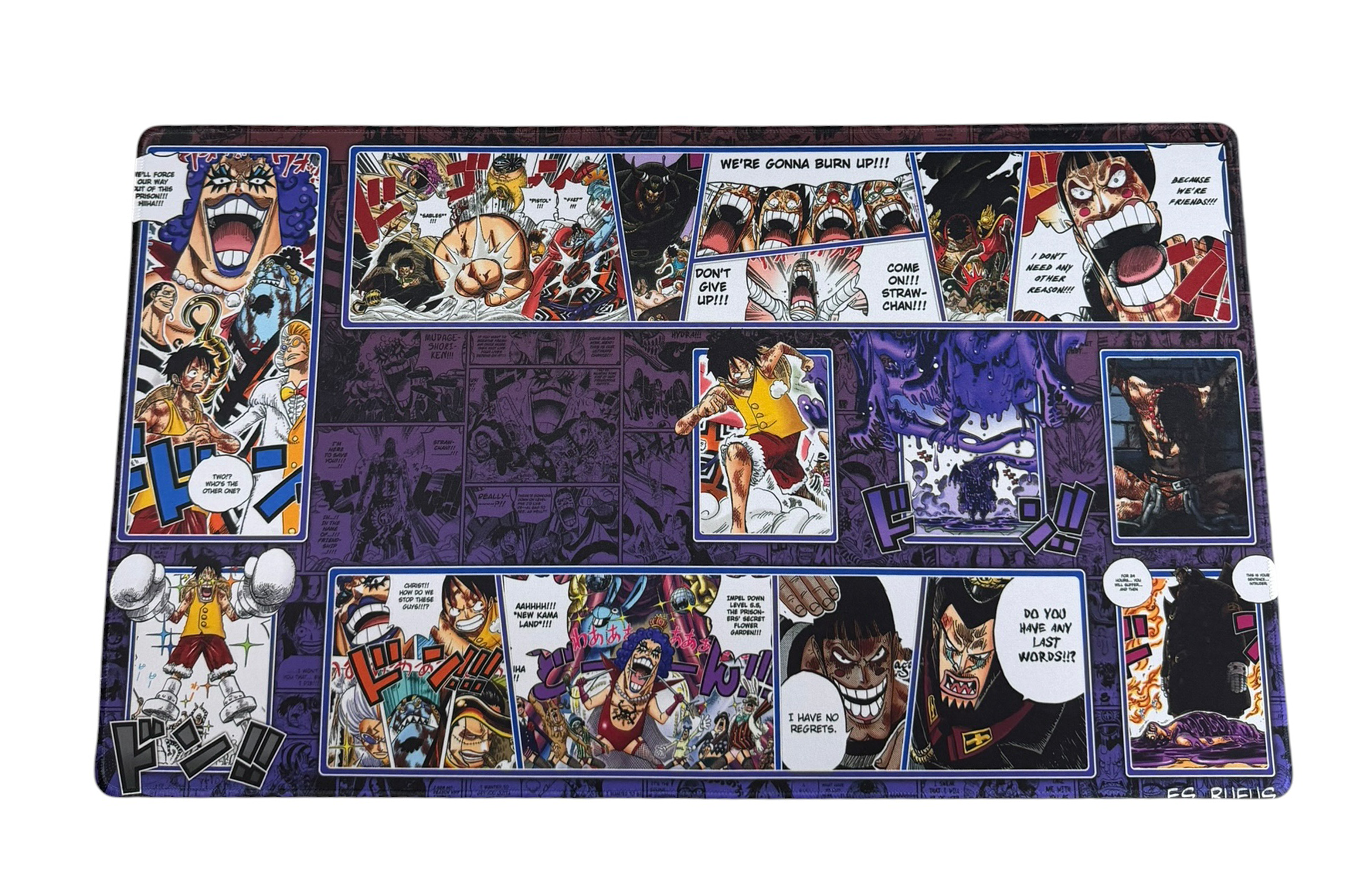 IMPEL DOWN ONE PIECE PLAYMAT SYNDICATE X RUFUS