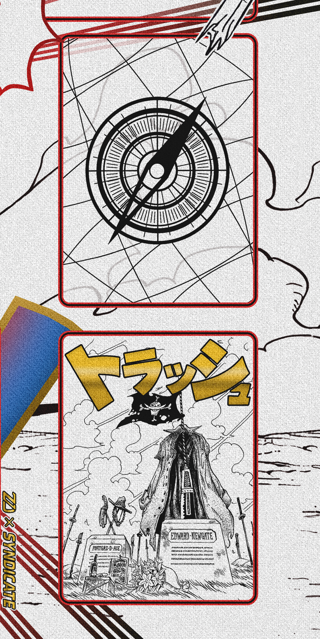 ACE “Cross Fire ” ONE PIECE PLAYMAT by ZDESIGN – TCGSyndicate