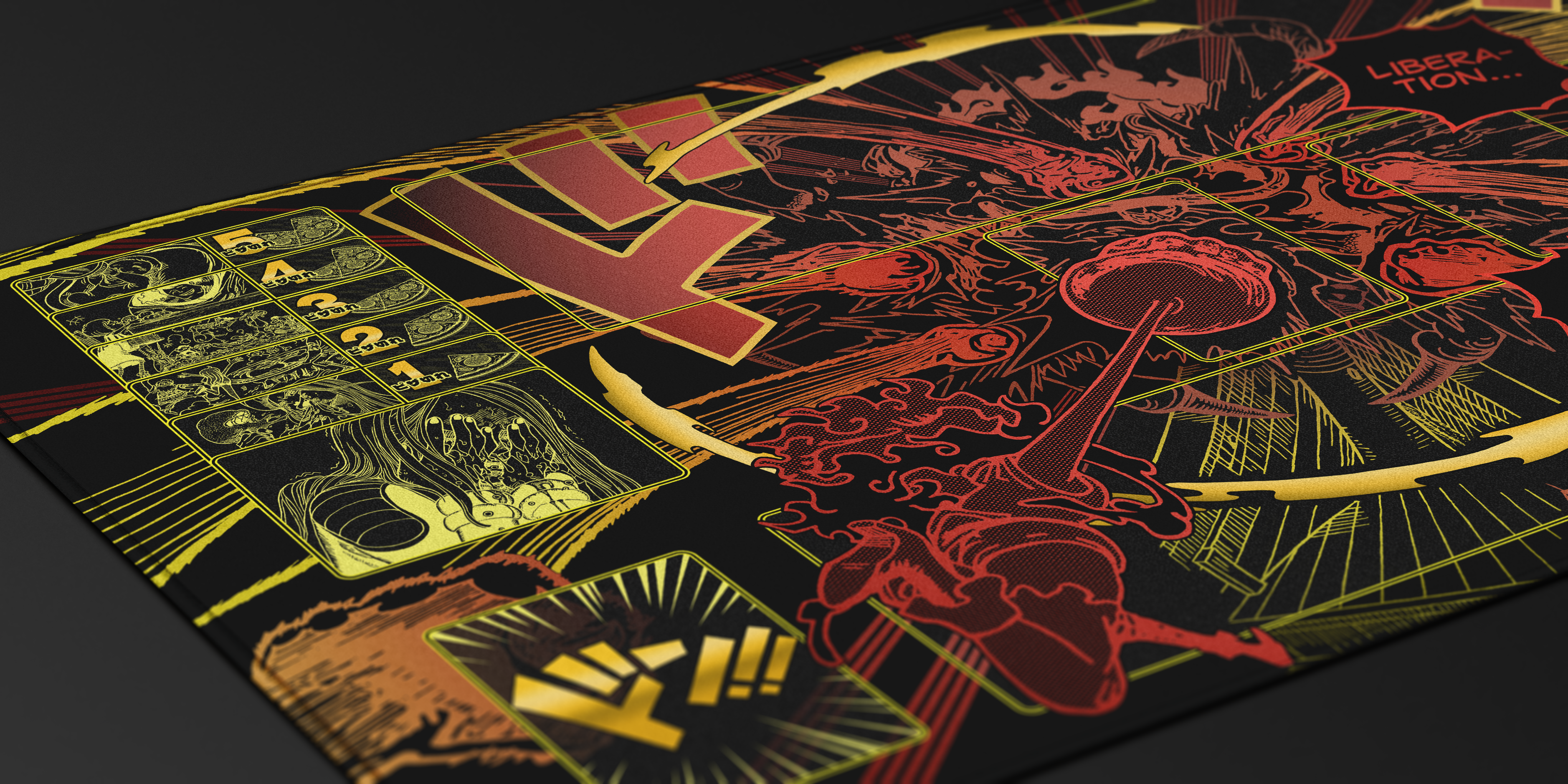 Bonney Manga – Liberation Nika Punch, One piece TCG Playmat