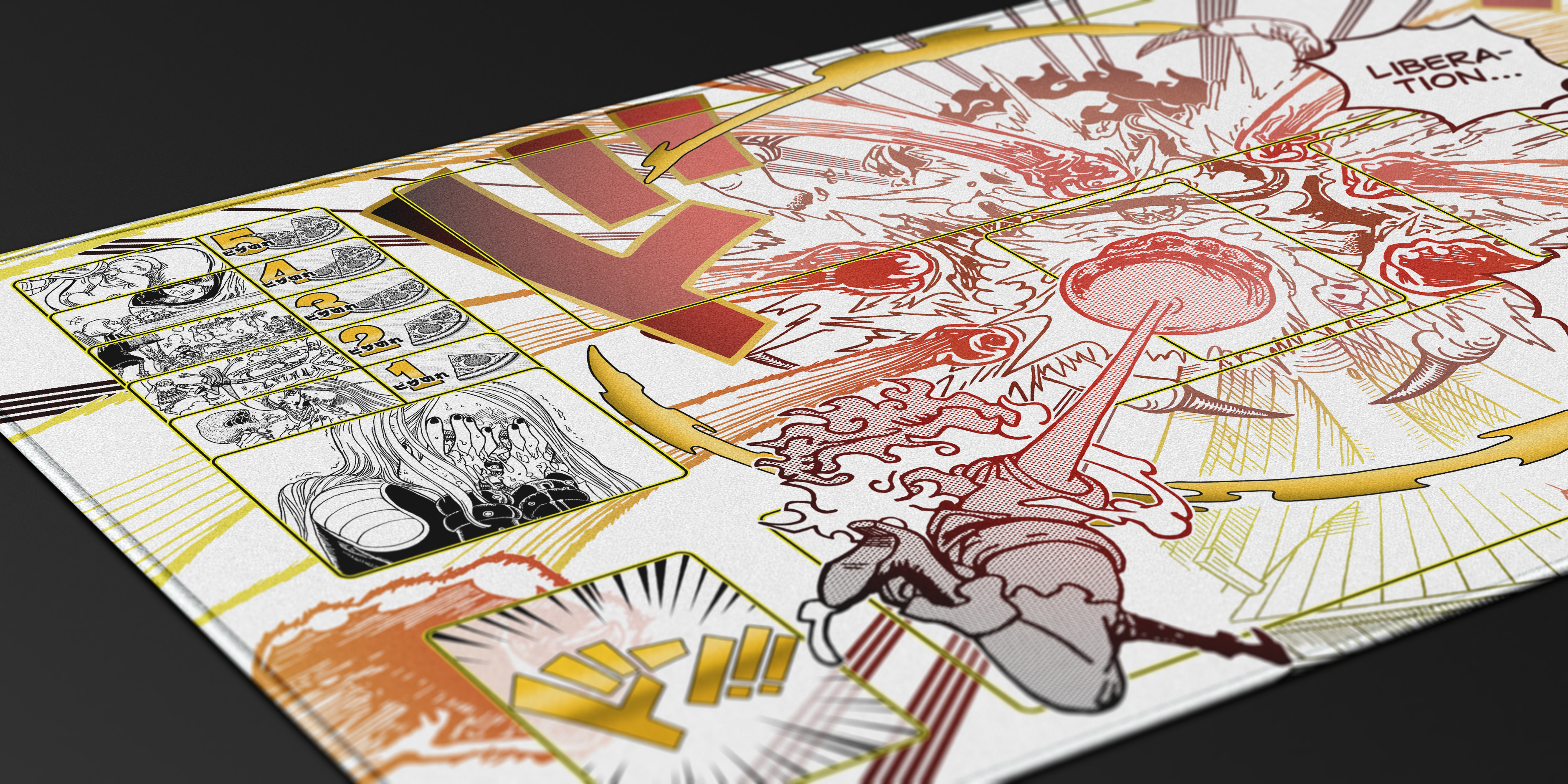 Bonney Manga – Liberation Nika Punch, One piece TCG Playmat