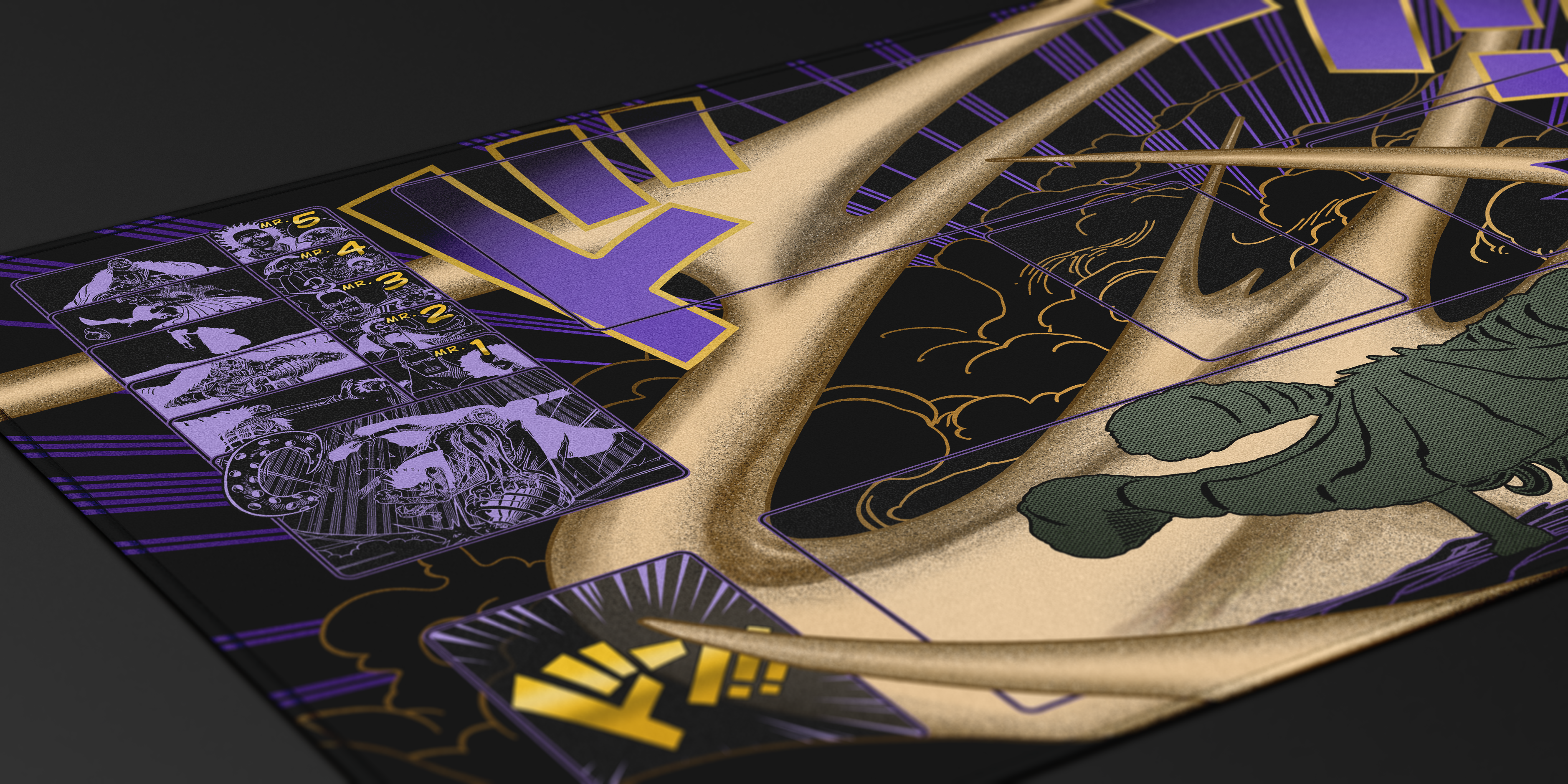 Crocodile Manga – Ground Death, One piece TCG Playmat