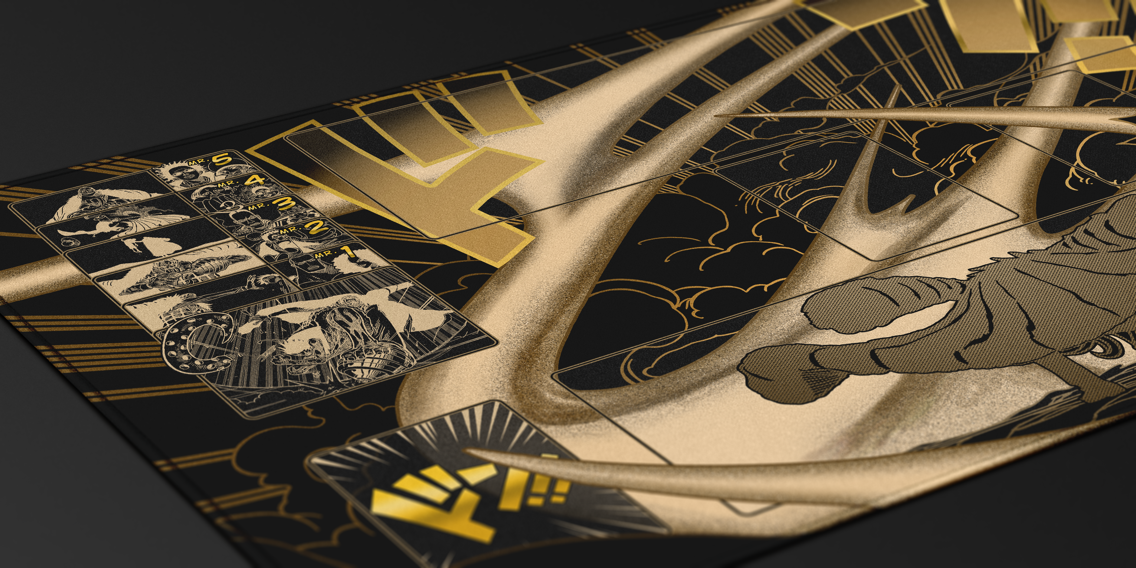 Crocodile Manga – Ground Death, One piece TCG Playmat