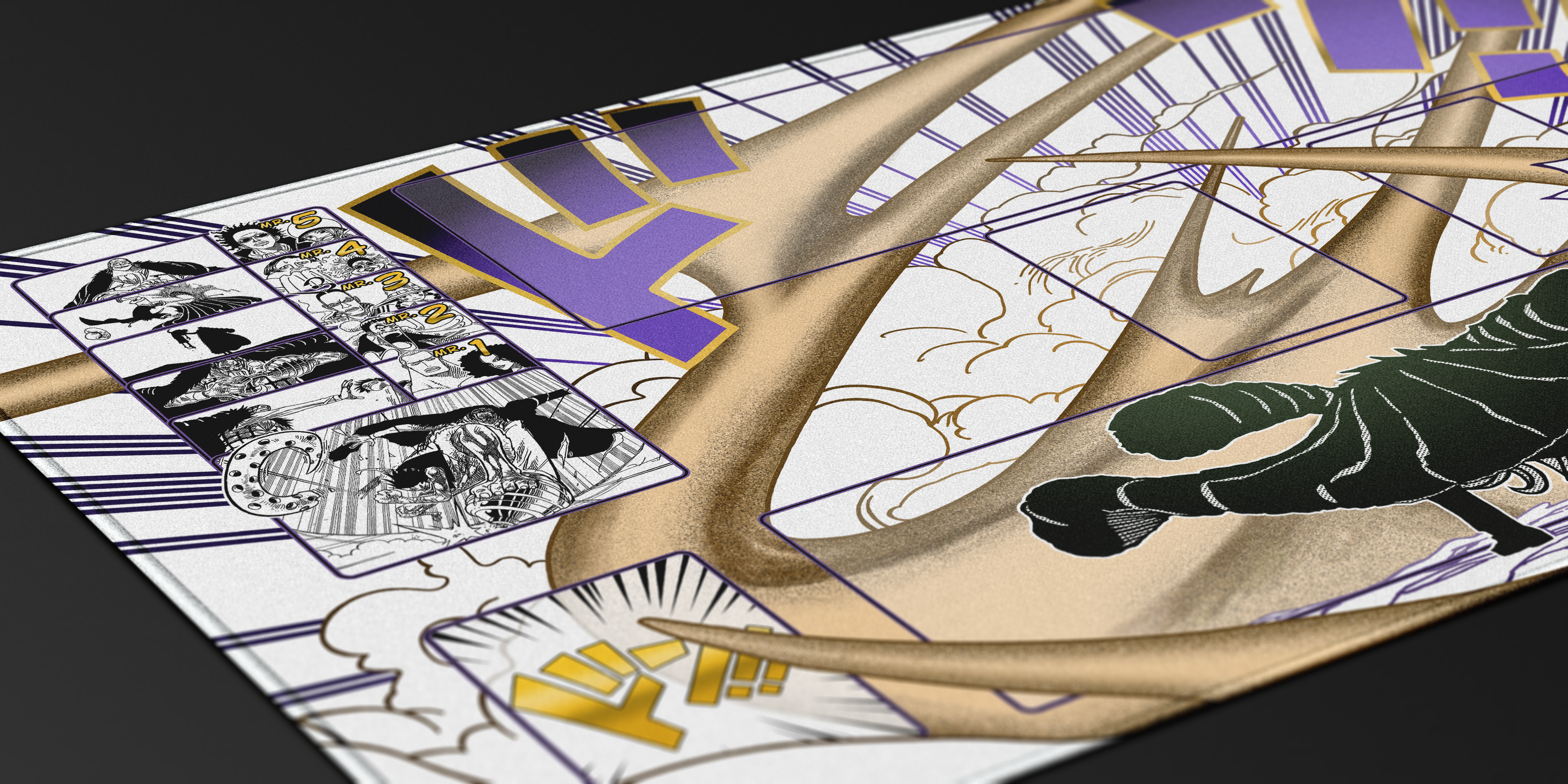 Crocodile Manga – Ground Death, One piece TCG Playmat