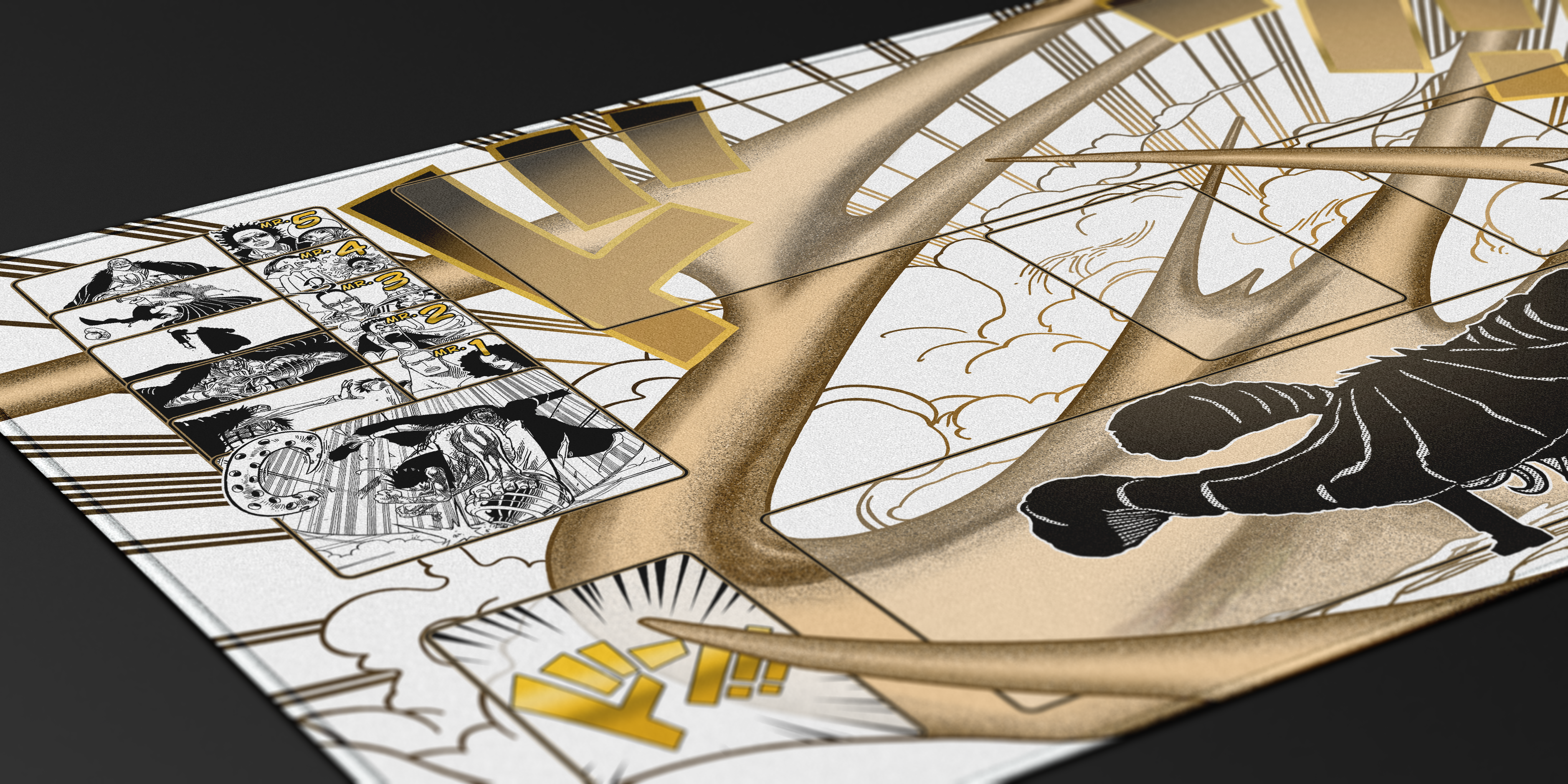 Crocodile Manga – Ground Death, One piece TCG Playmat