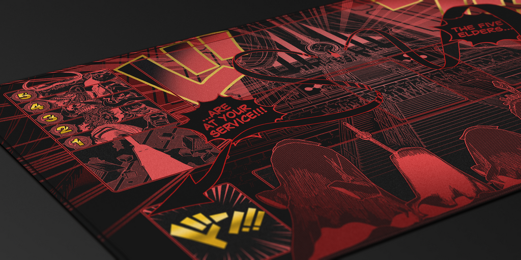 IMU “FIVE ELDERS” ONE PIECE PLAYMAT by ZDESIGN