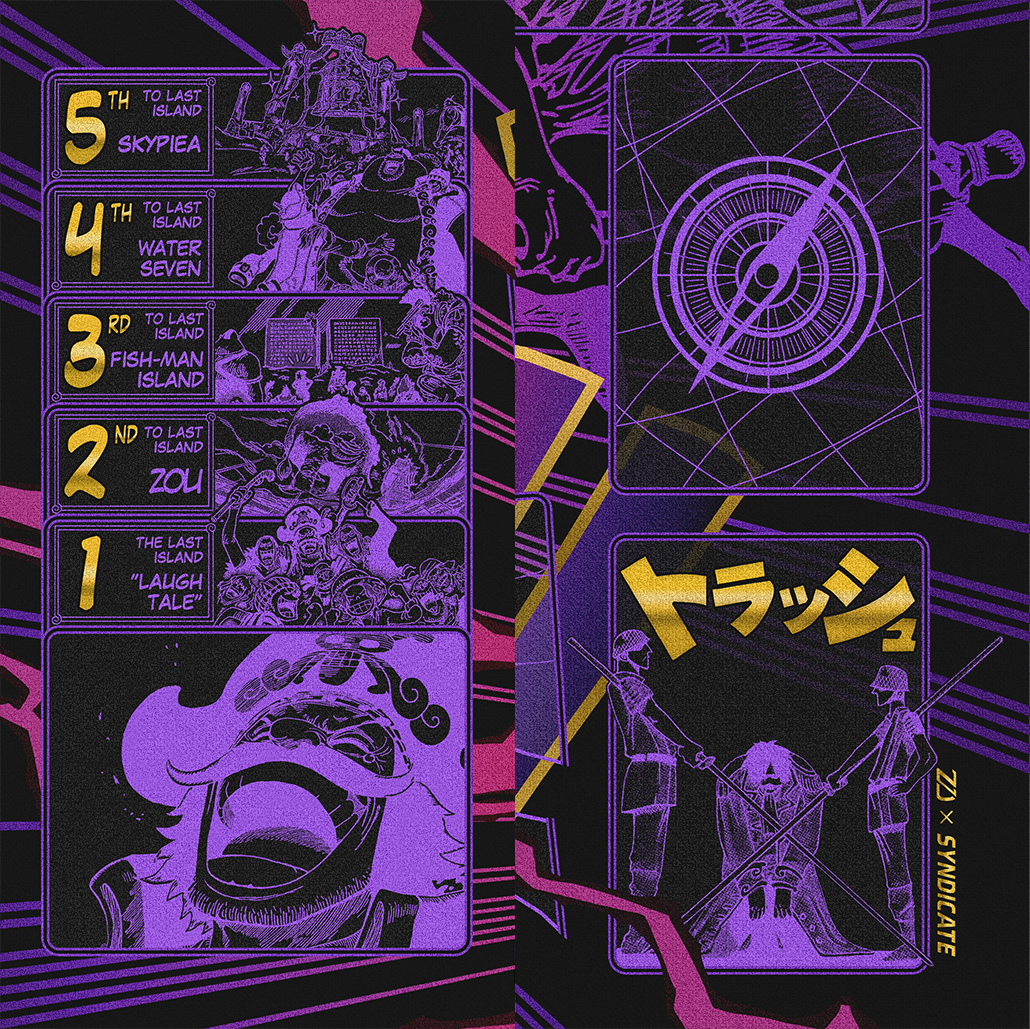 Gold D Roger One Piece Playmat by ZDesign