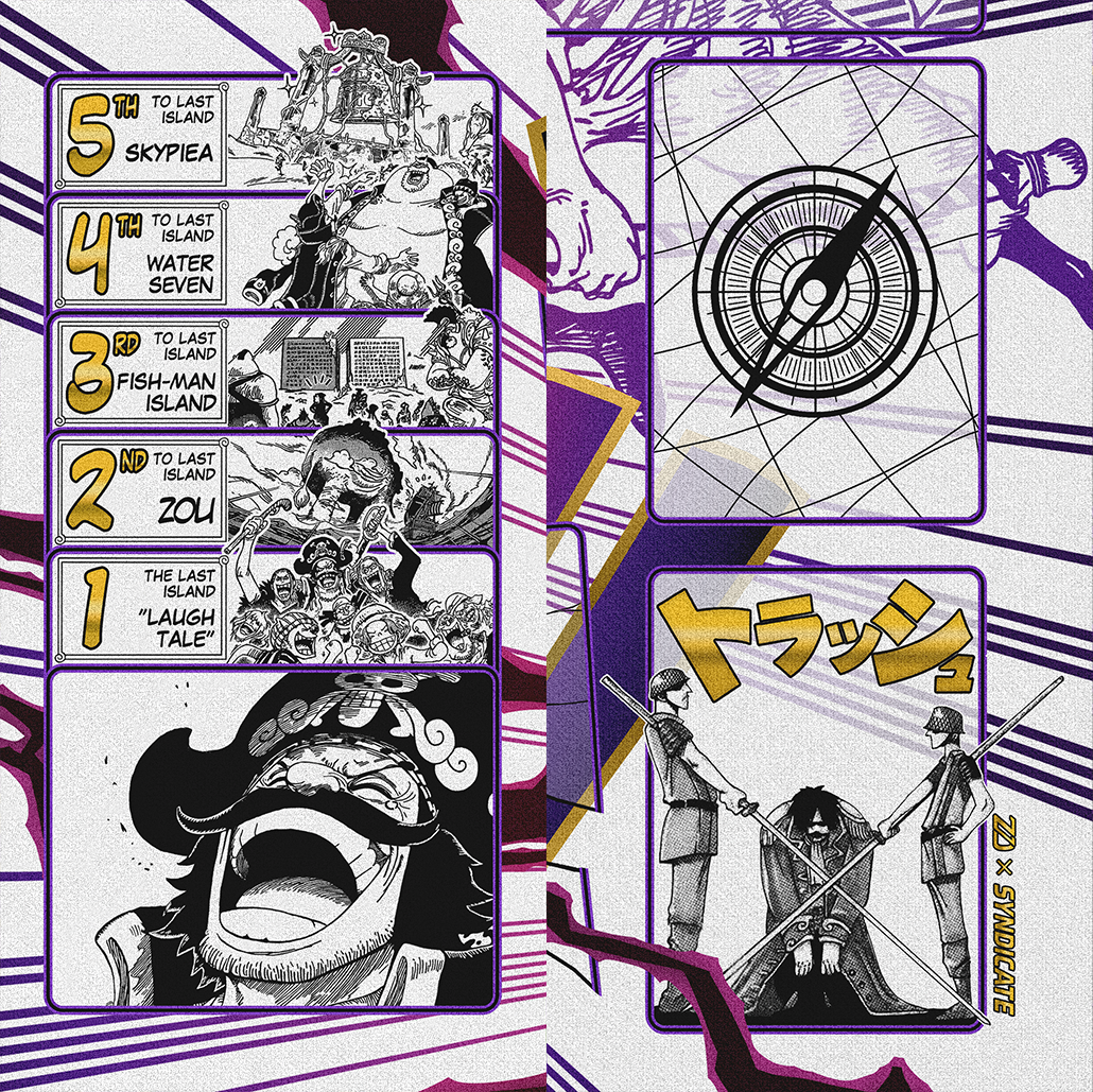 Gold D Roger One Piece Playmat by ZDesign