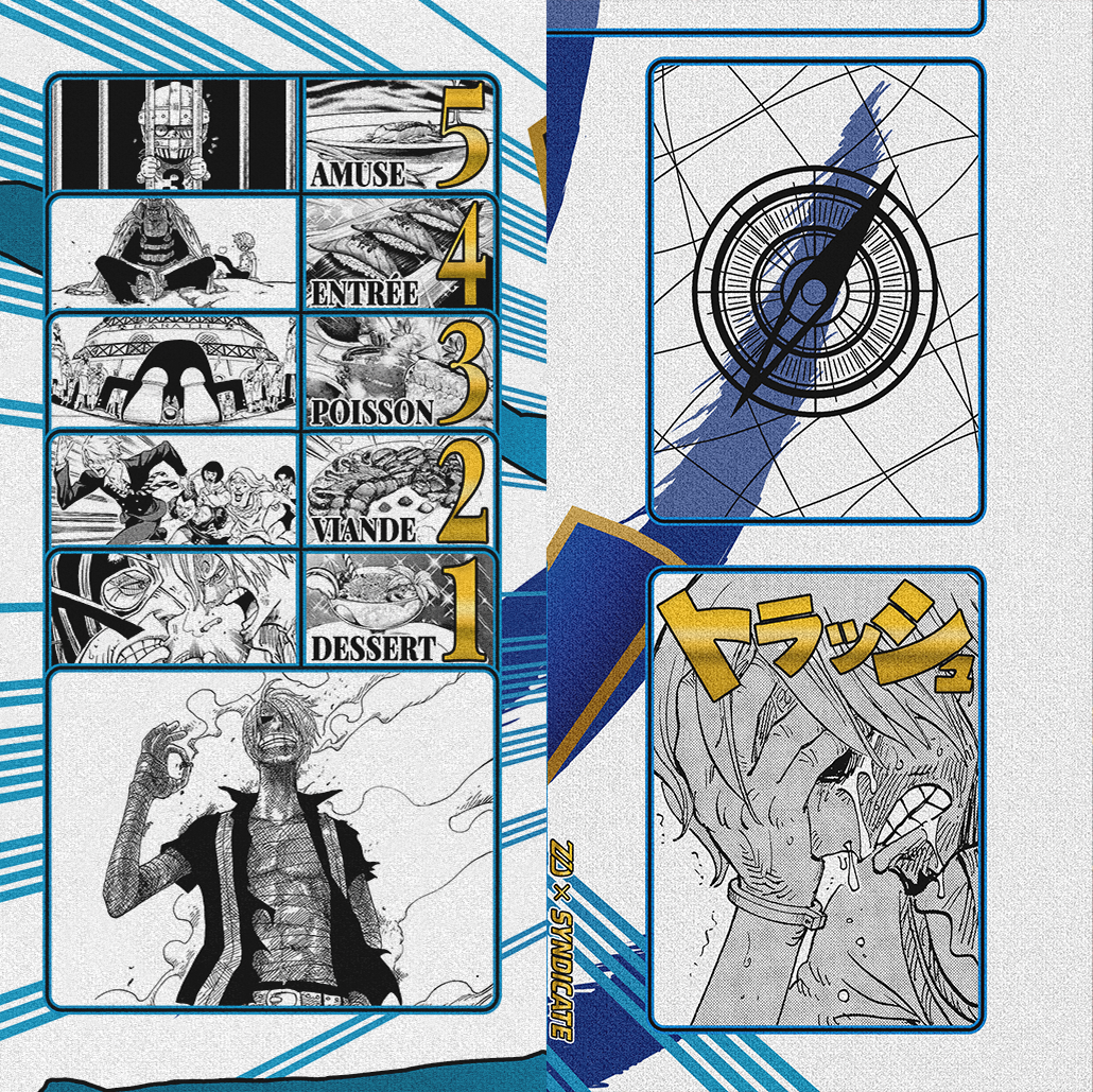 SANJI “Boeuf Burst ” ONE PIECE PLAYMAT by ZDESIGN