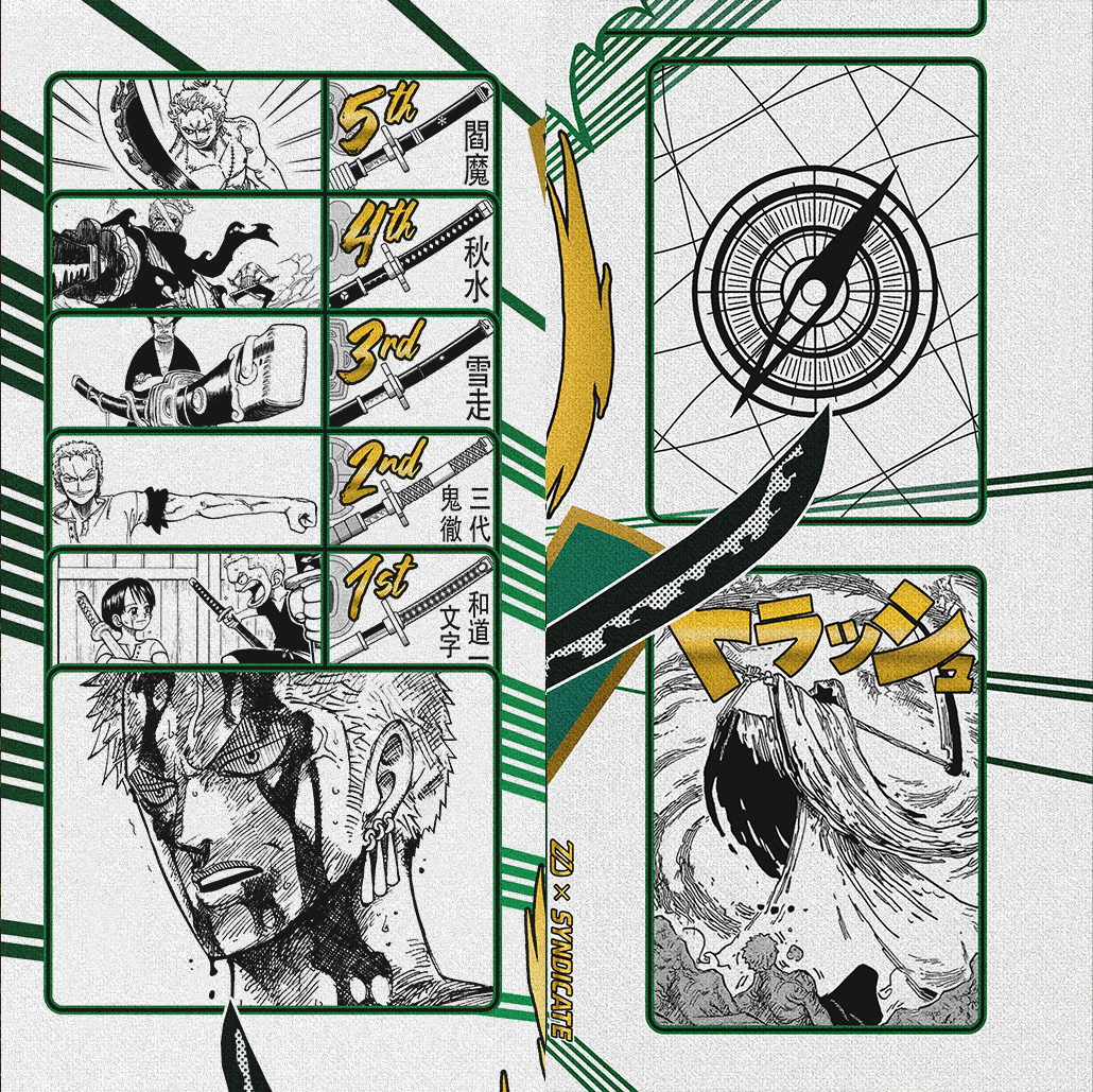 ZORO “Dead Man’s Game” ONE PIECE PLAYMAT by ZDESIGN