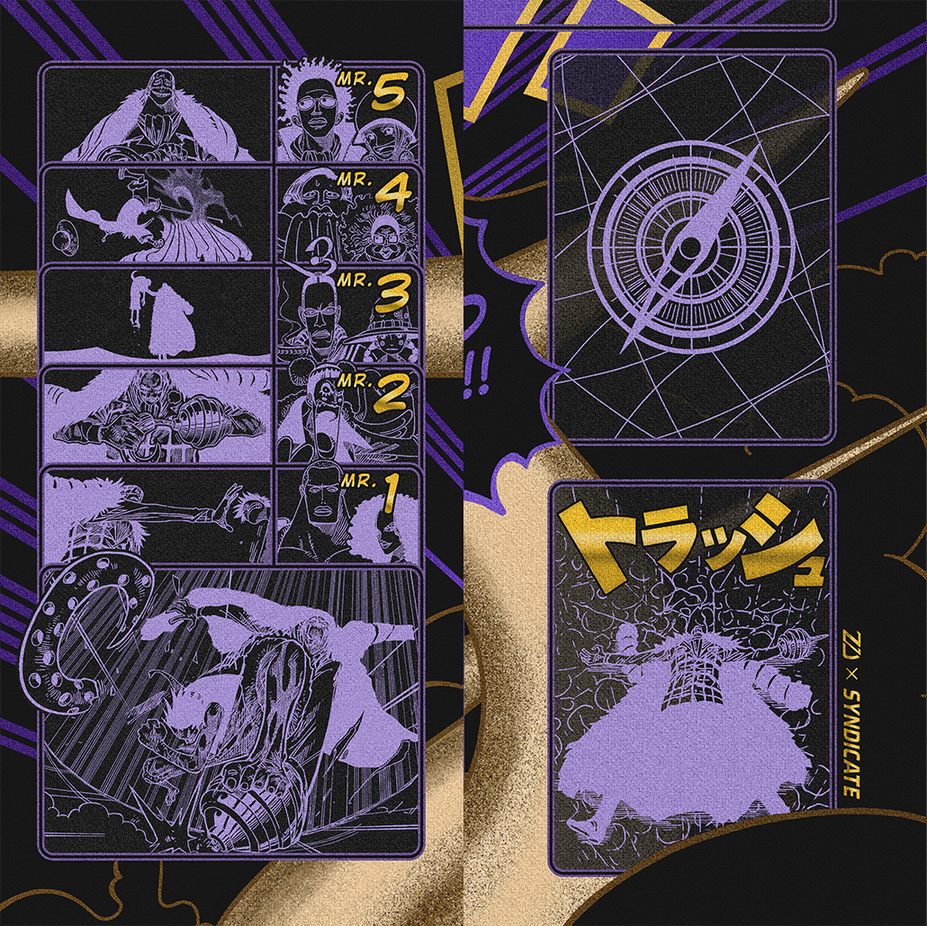 Crocodile Manga – Ground Death, One piece TCG Playmat