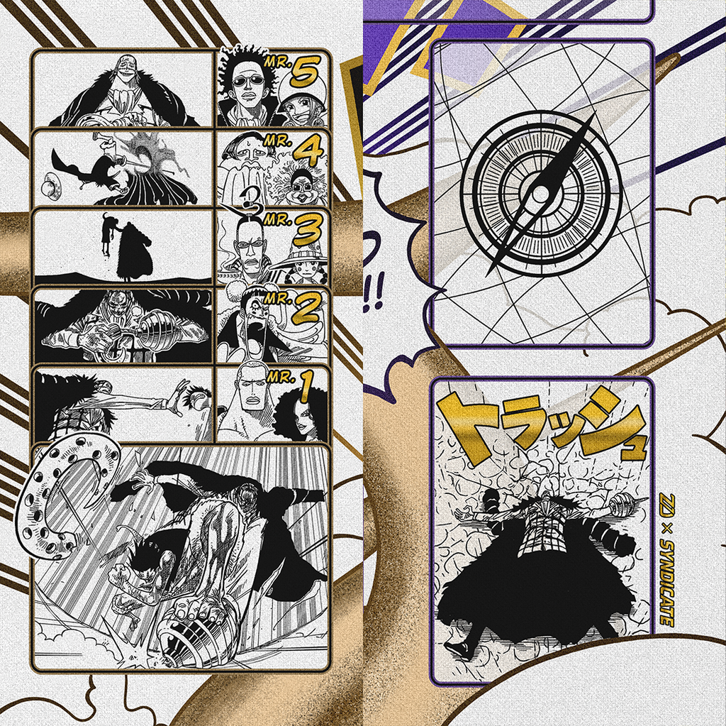 Crocodile Manga – Ground Death, One piece TCG Playmat