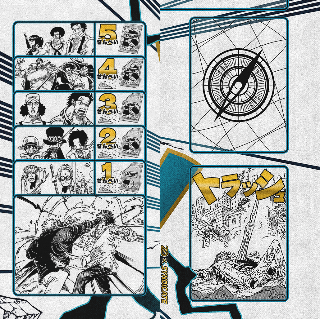 Garp Manga – Blue Hole, One piece TCG Playmat