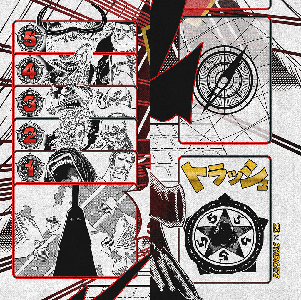 IMU “FIVE ELDERS” ONE PIECE PLAYMAT by ZDESIGN