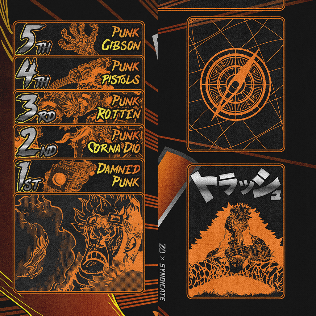Kid Manga – Damned Punk, One piece TCG Playmat