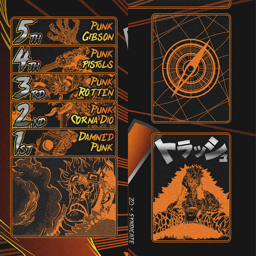 Kid Manga – Damned Punk, One piece TCG Playmat