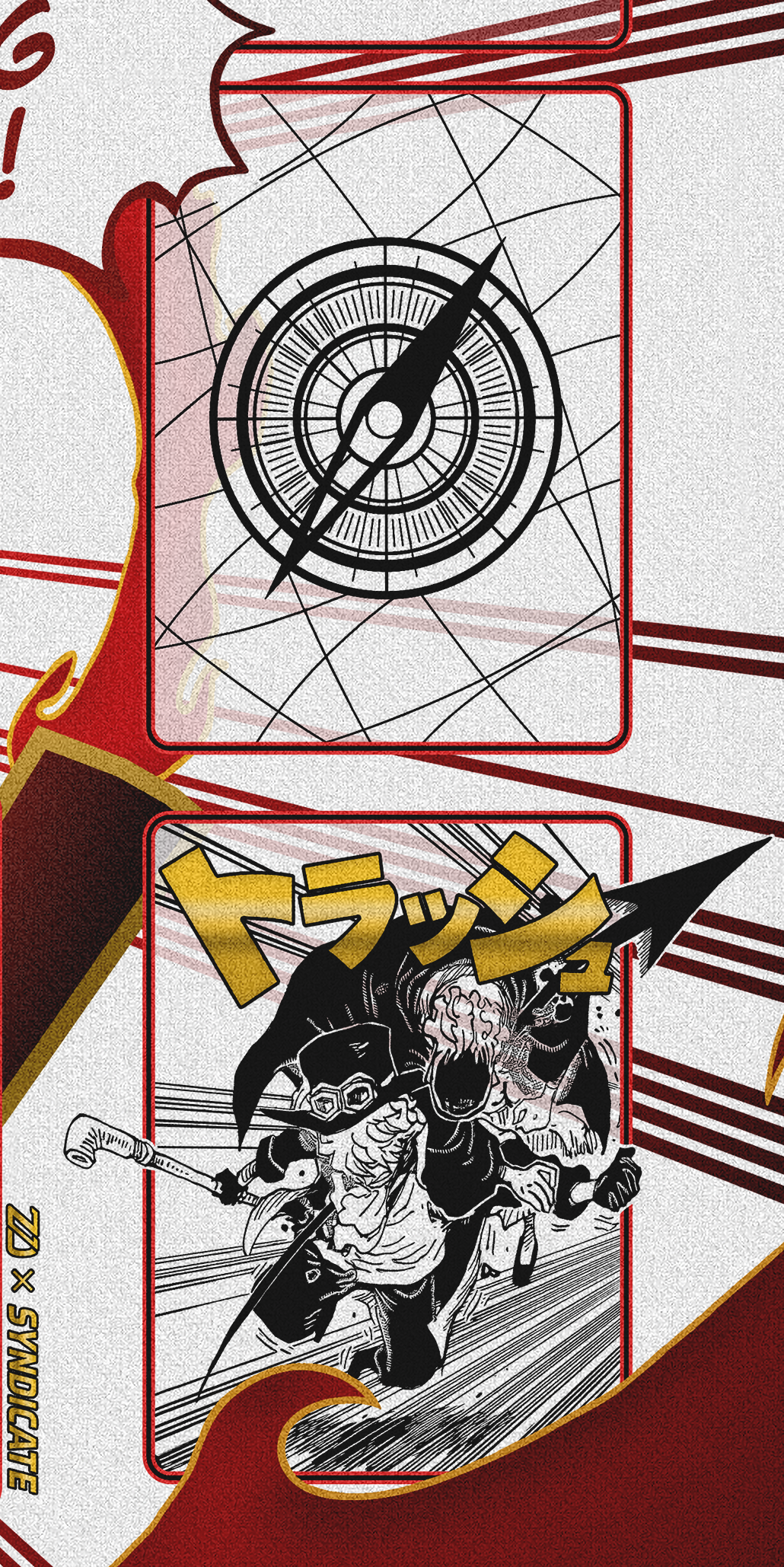 SABO “Flame Dragon King ” ONE PIECE PLAYMAT by ZDESIGN