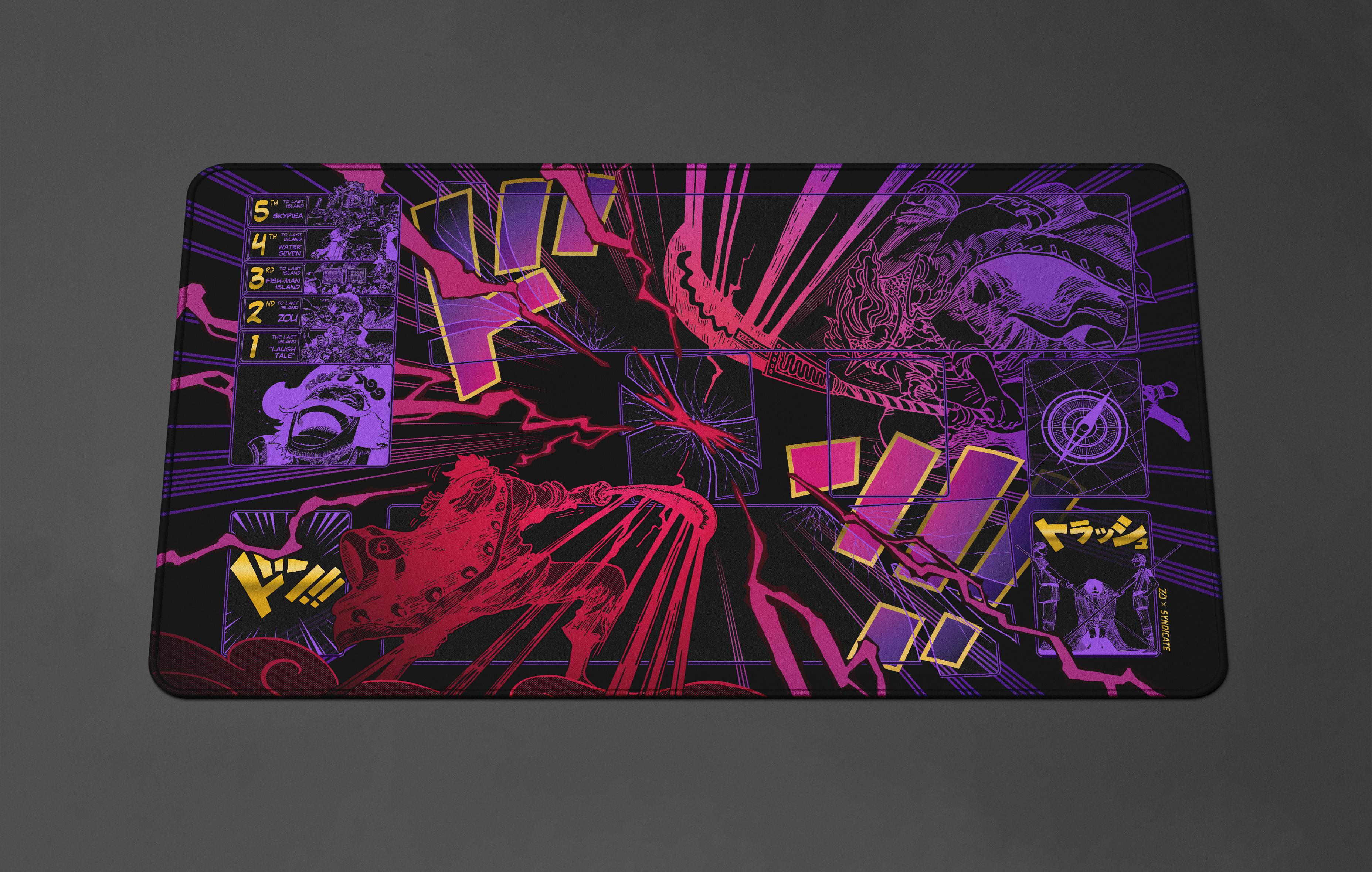 Gold D Roger One Piece Playmat by ZDesign