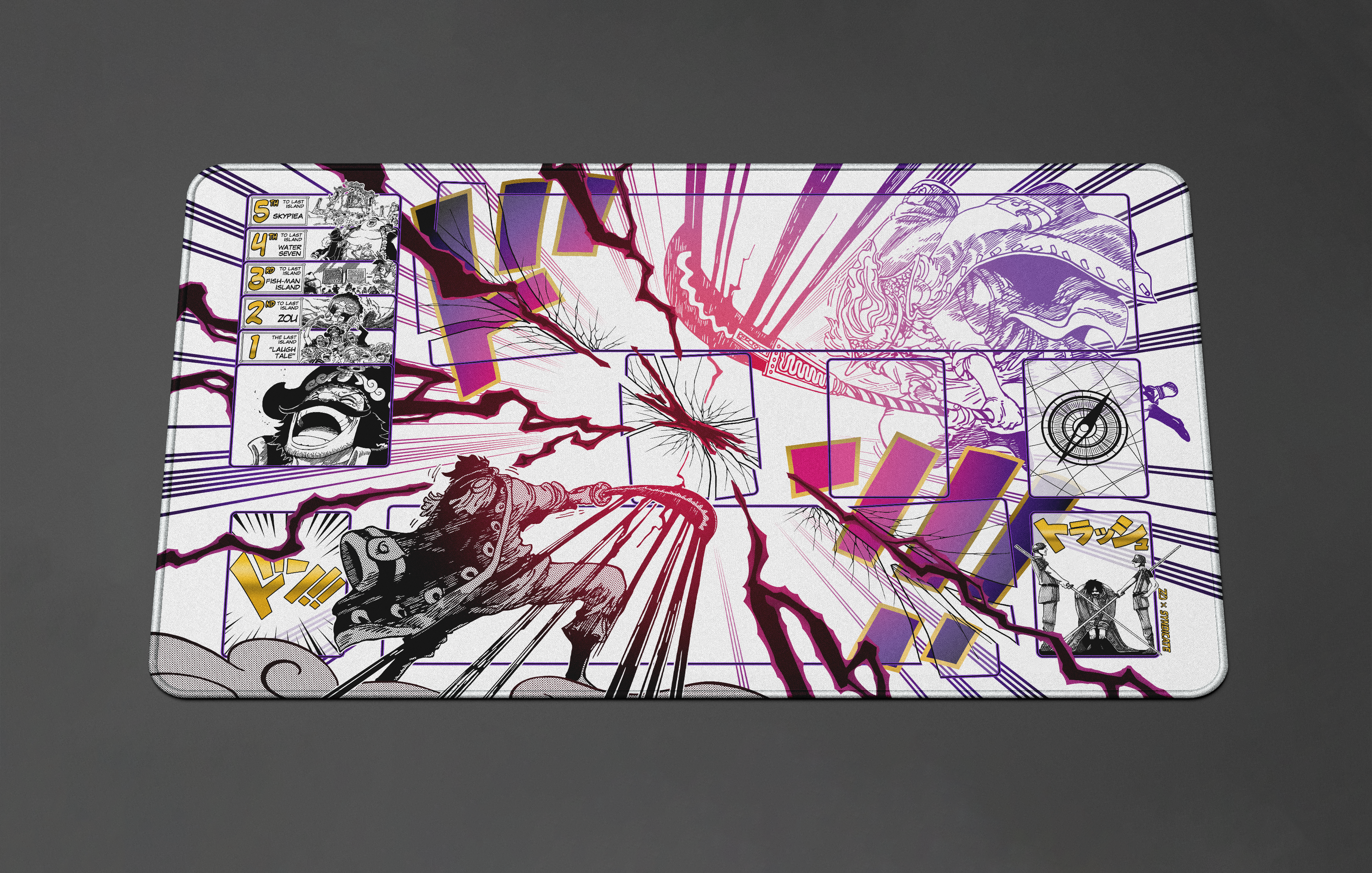 Gold D Roger One Piece Playmat by ZDesign