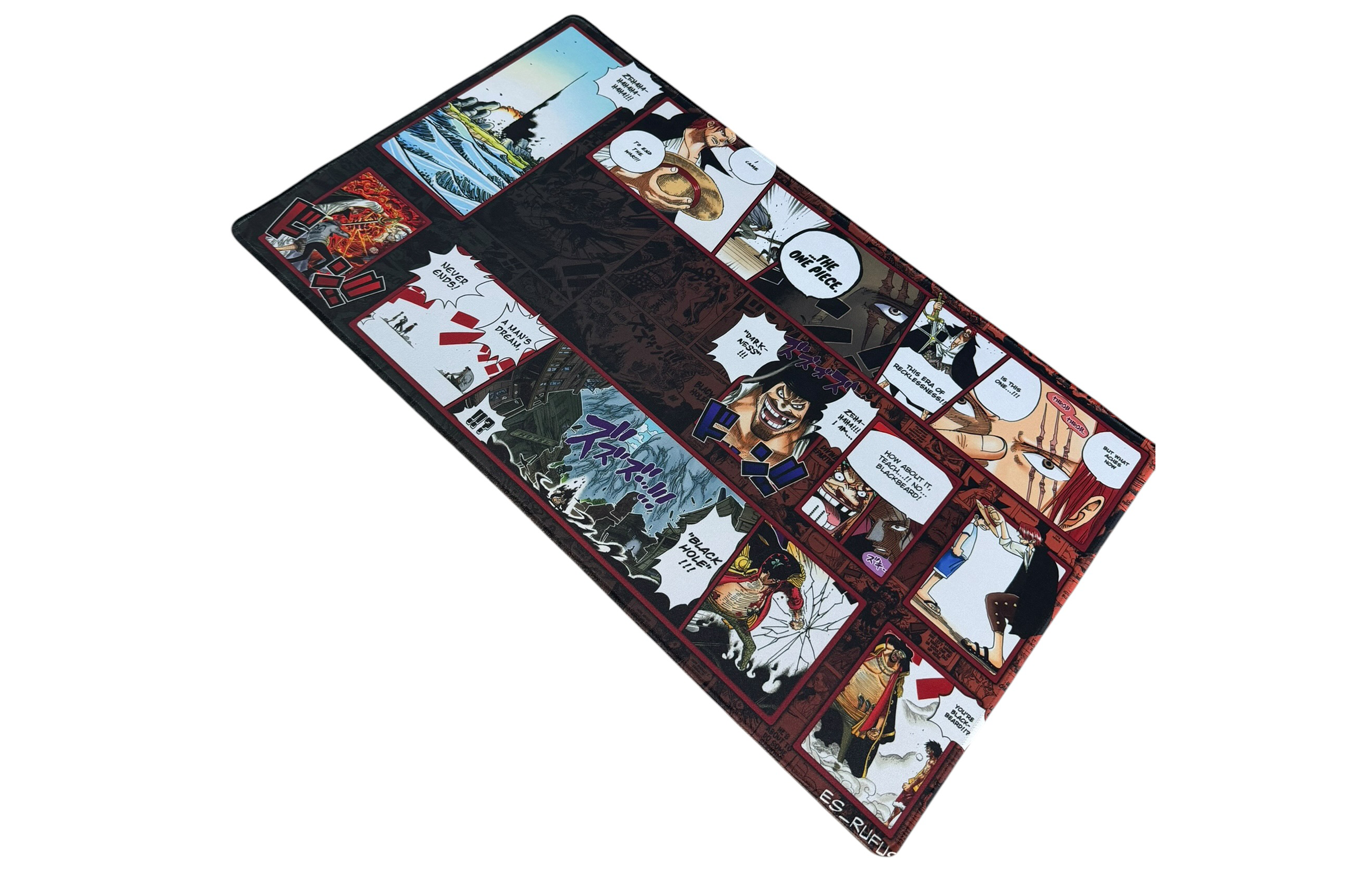 SHANKS VS BLACK BEARD ONE PIECE PLAYMAT SYNDICATE X RUFUS