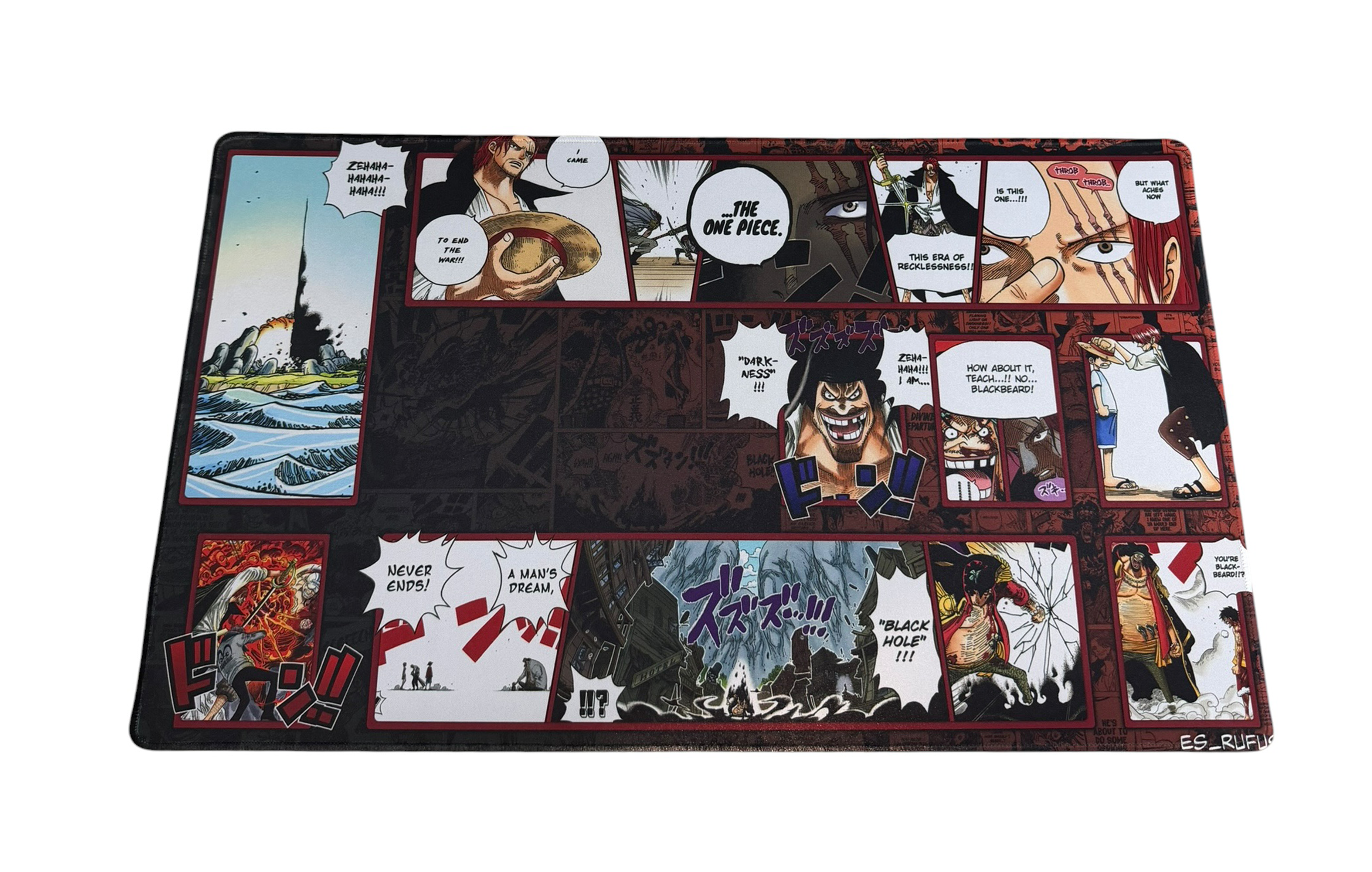 SHANKS VS BLACK BEARD ONE PIECE PLAYMAT SYNDICATE X RUFUS