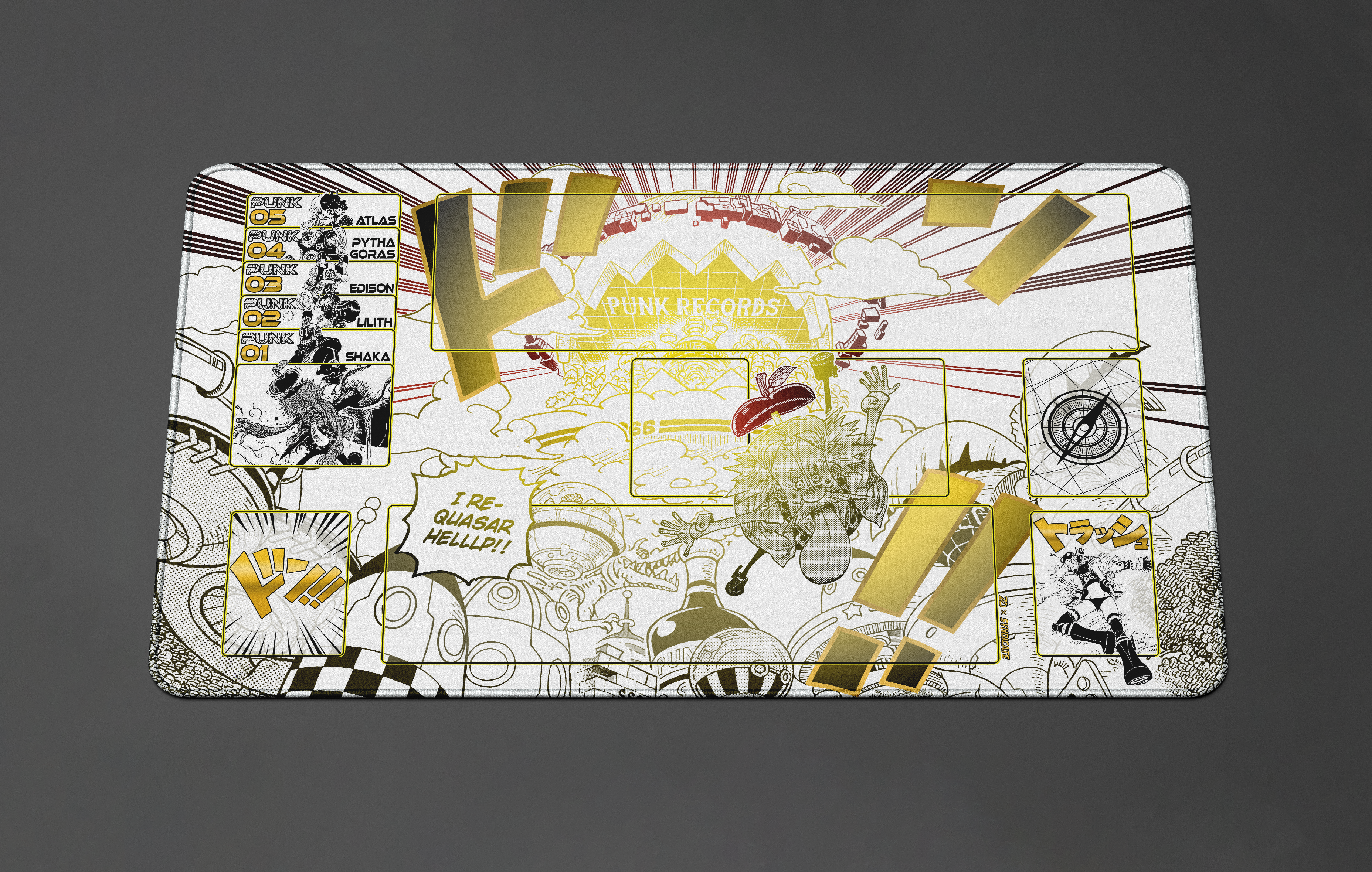 Vegapunk Manga – I Requasar Helllp, One piece TCG Playmat