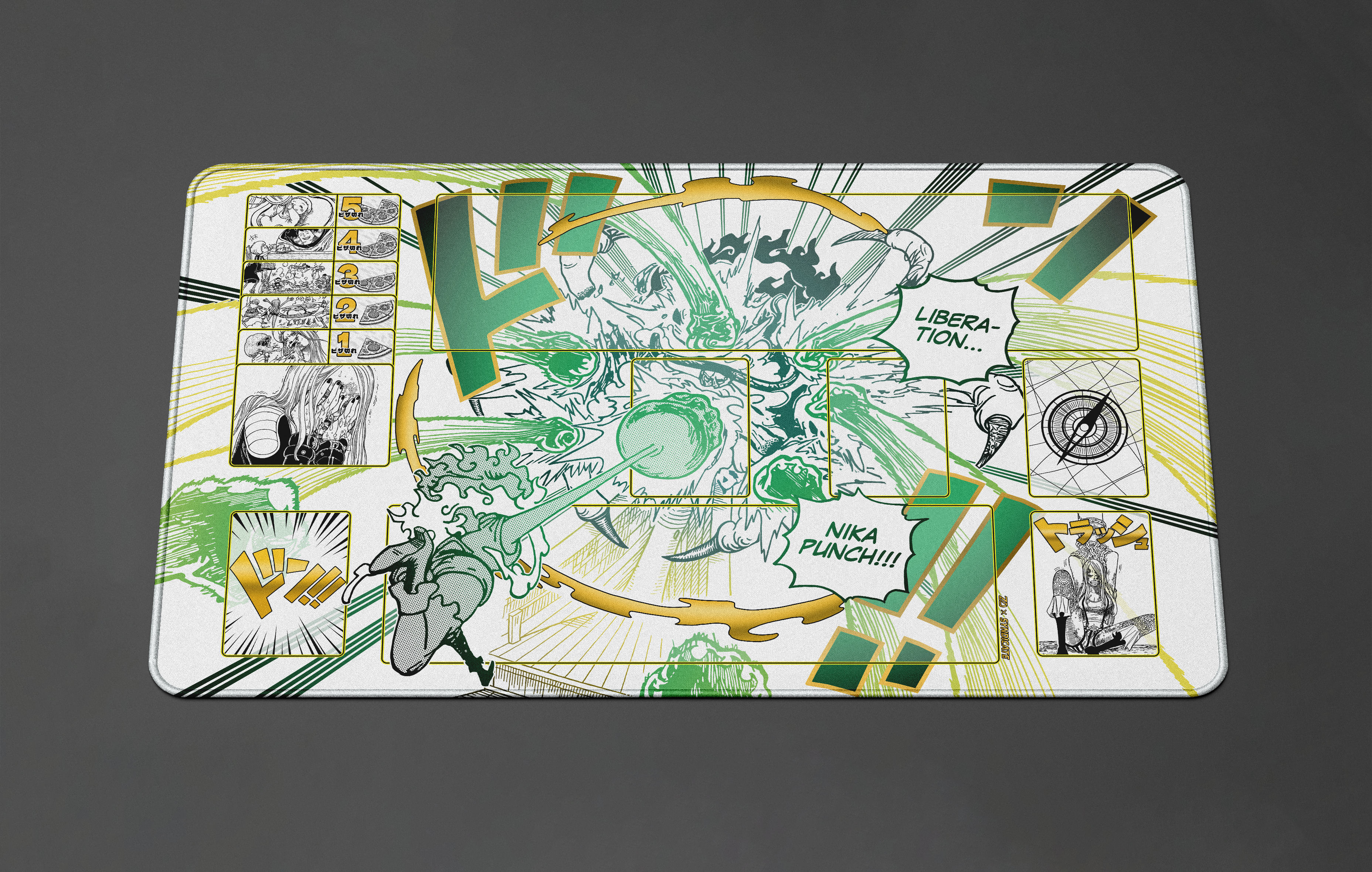 Bonney Manga – Liberation Nika Punch, One piece TCG Playmat