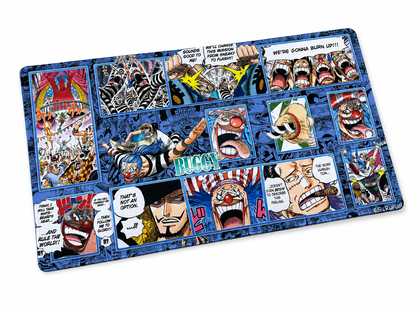 BUGGY ONE PIECE PLAYMAT SYNDICATE X RUFUS